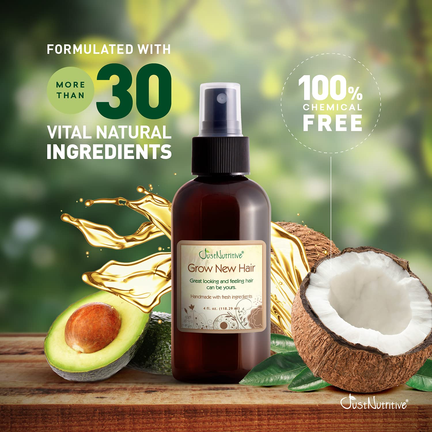 Natural 4 Oz Hair Growth Treatment Oil for Men and Women | Revitalizing Hair Care - Image 5