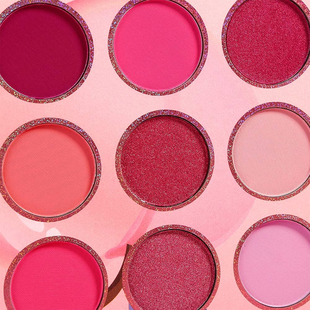 DE'LANCI Pink Purple 12 Color High Pigment Matte Shimmer Eyeshadow Palette Compact Size - Image 8