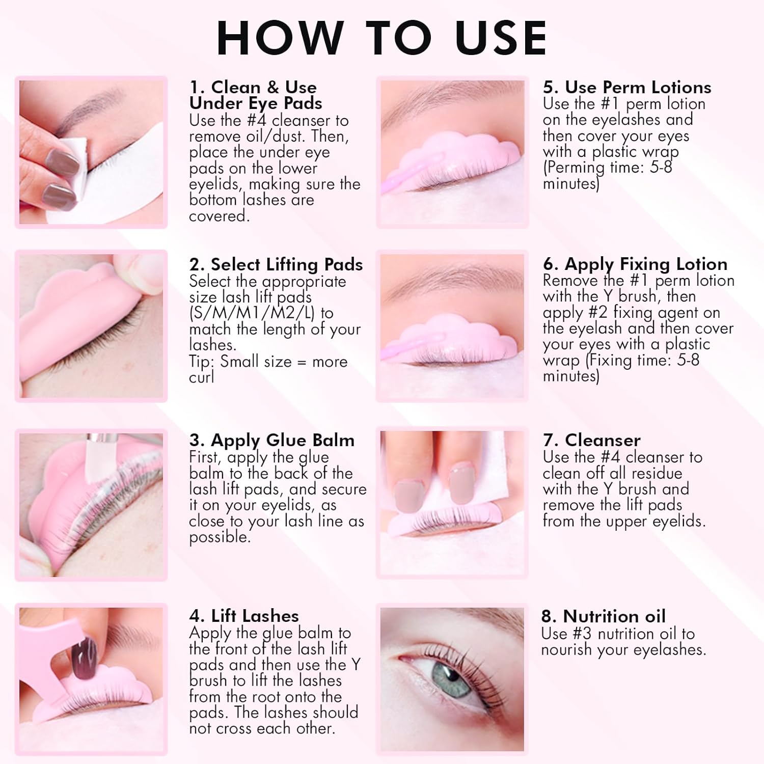Beginner & Pro Lash Lift Kit, 15 Applications, Lasts 6-8 Weeks - Image 6