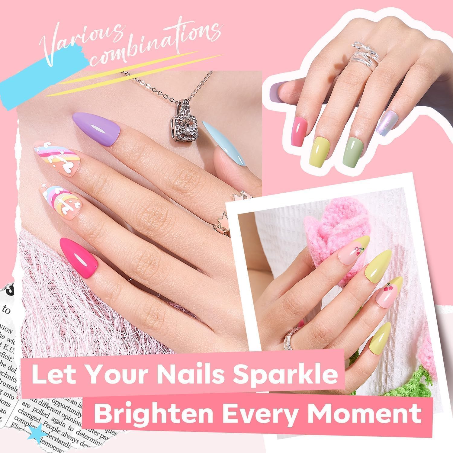 Modelones Spring Summer 12 Mini Nail Polish Colors Quick Dry Long Lasting Set - Image 4