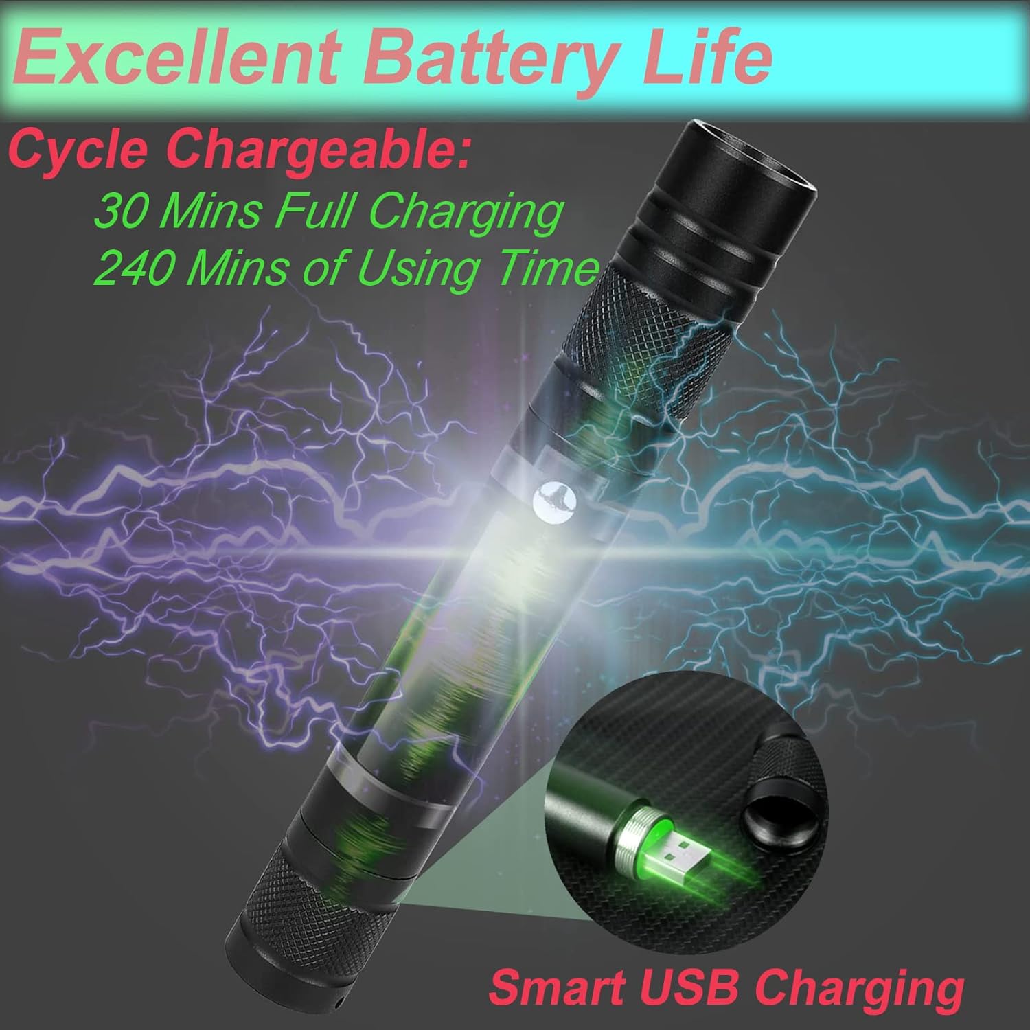 MEUSNO Rechargeable Red Laser Pointer Cat Toy for Cats and Dogs Long Range Strong Light - Image 7