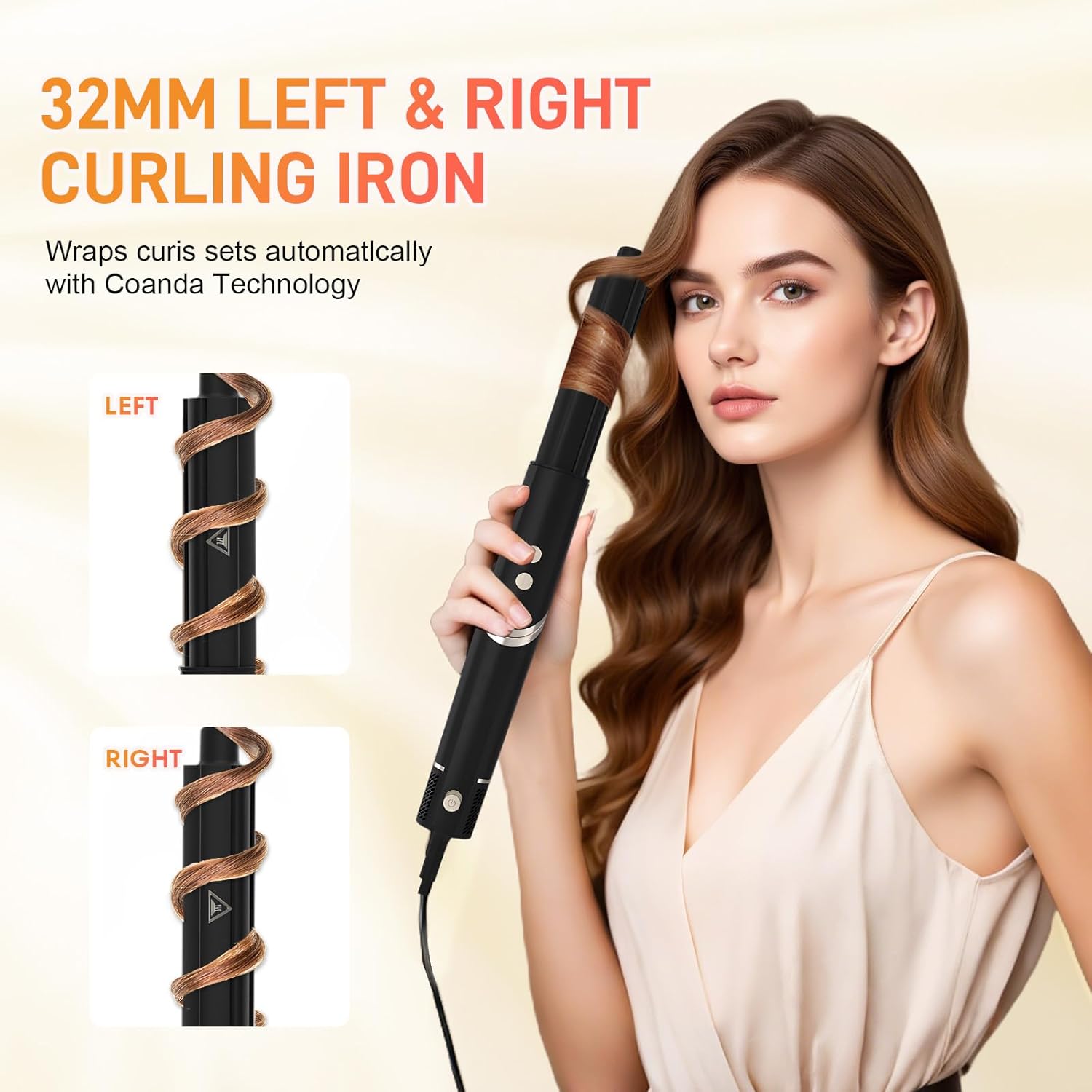 110,000 RPM 8-in-1 Hot Air Styler Brush for Fast Drying Curling Straightening - Image 4