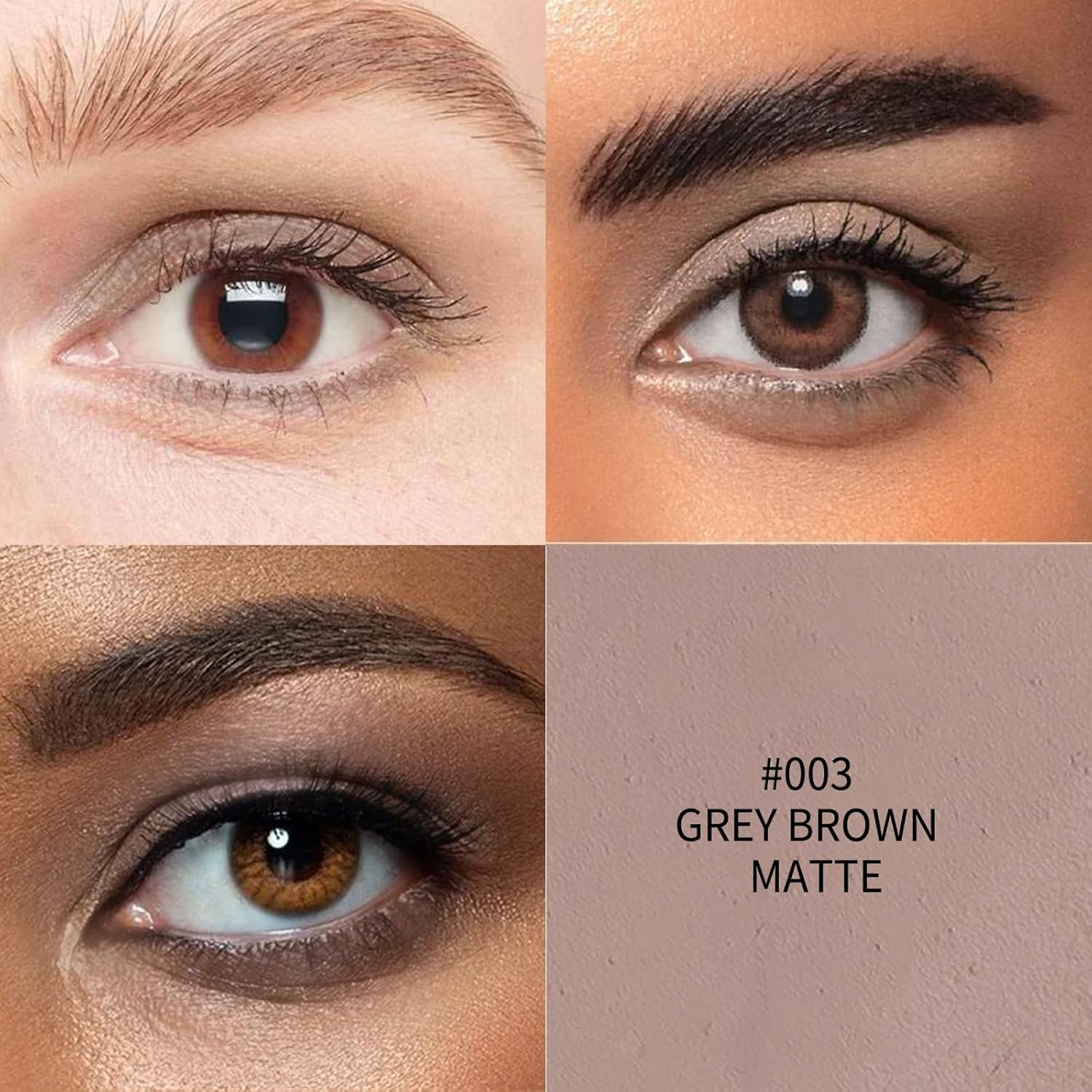 Waterproof Matte Grey Brown Cream to Powder Eyeshadow Stick 0.12 oz - Image 2