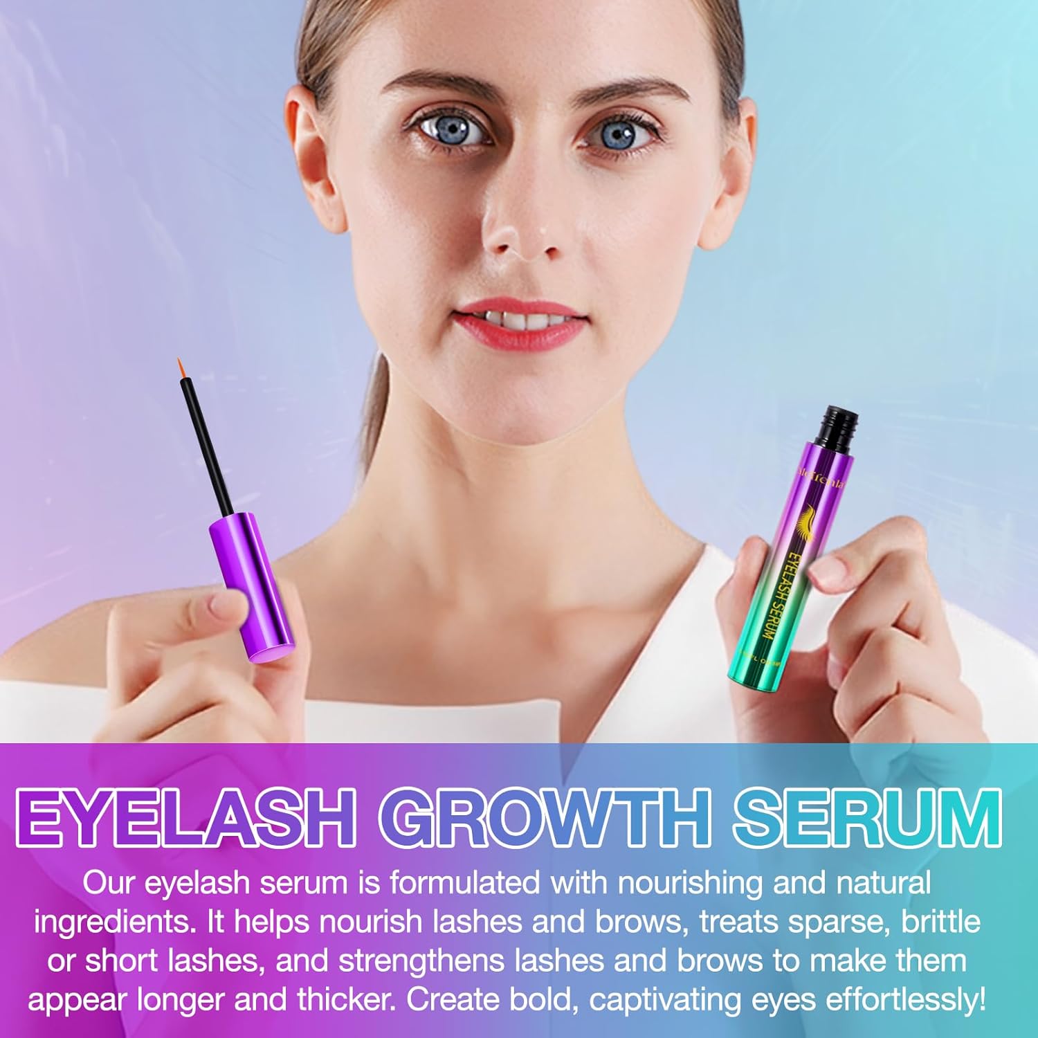 Lash Growth Serum for Thicker Fuller Longer Lashes Sensitive Eyes Gentle Formula - Image 10