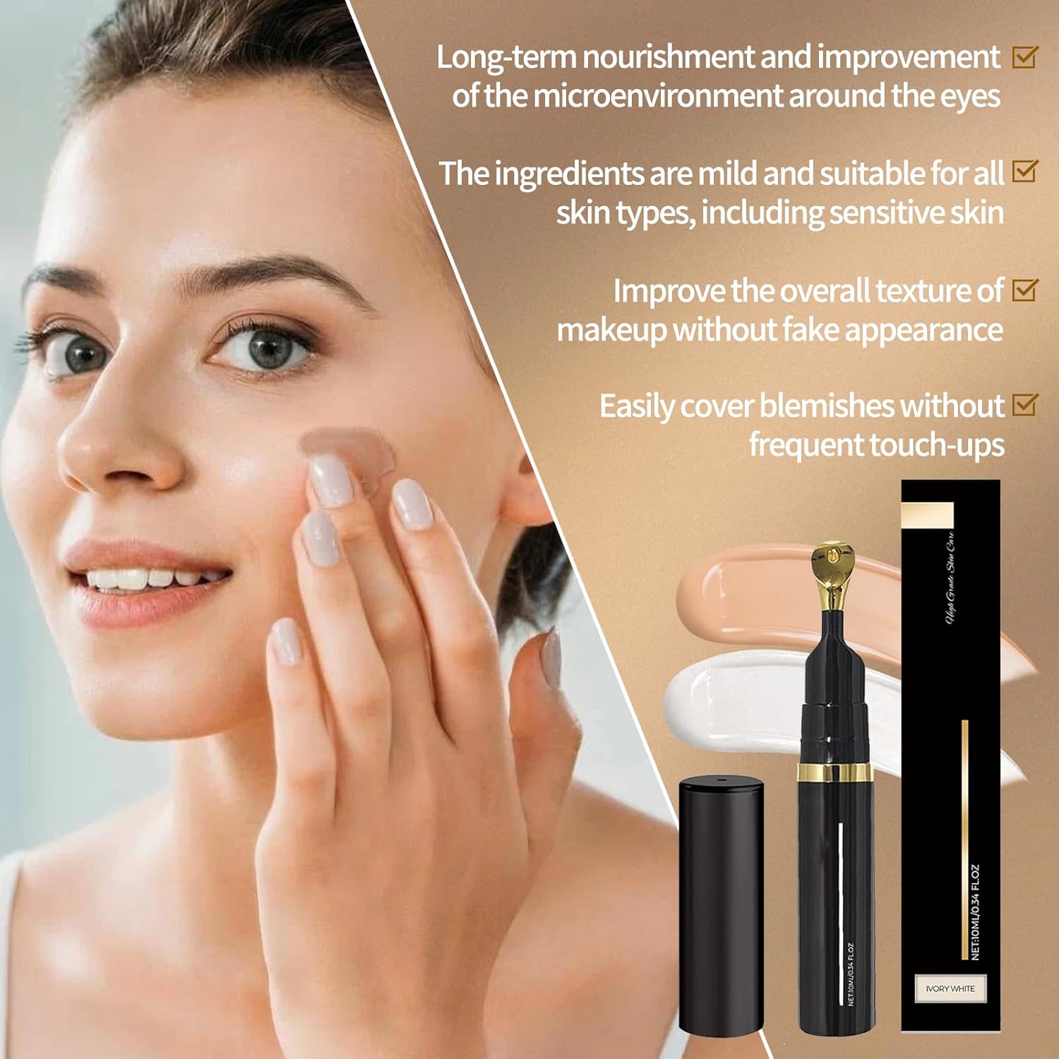 Drtmology Luminous Tinted Eye Cream SPF 41 for Dark Circles, 0.5 oz - Image 5