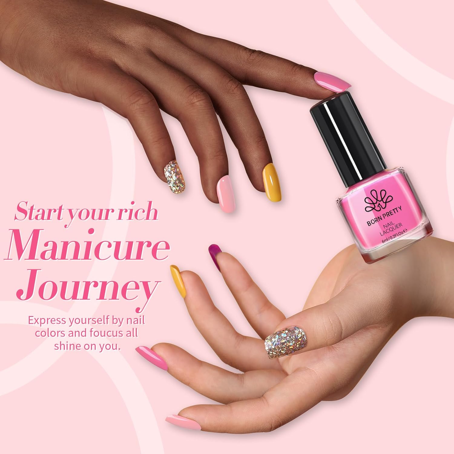 Born Pretty 15 Colors Glitter Color Changing Quick Dry Nail Polish Set - Image 3