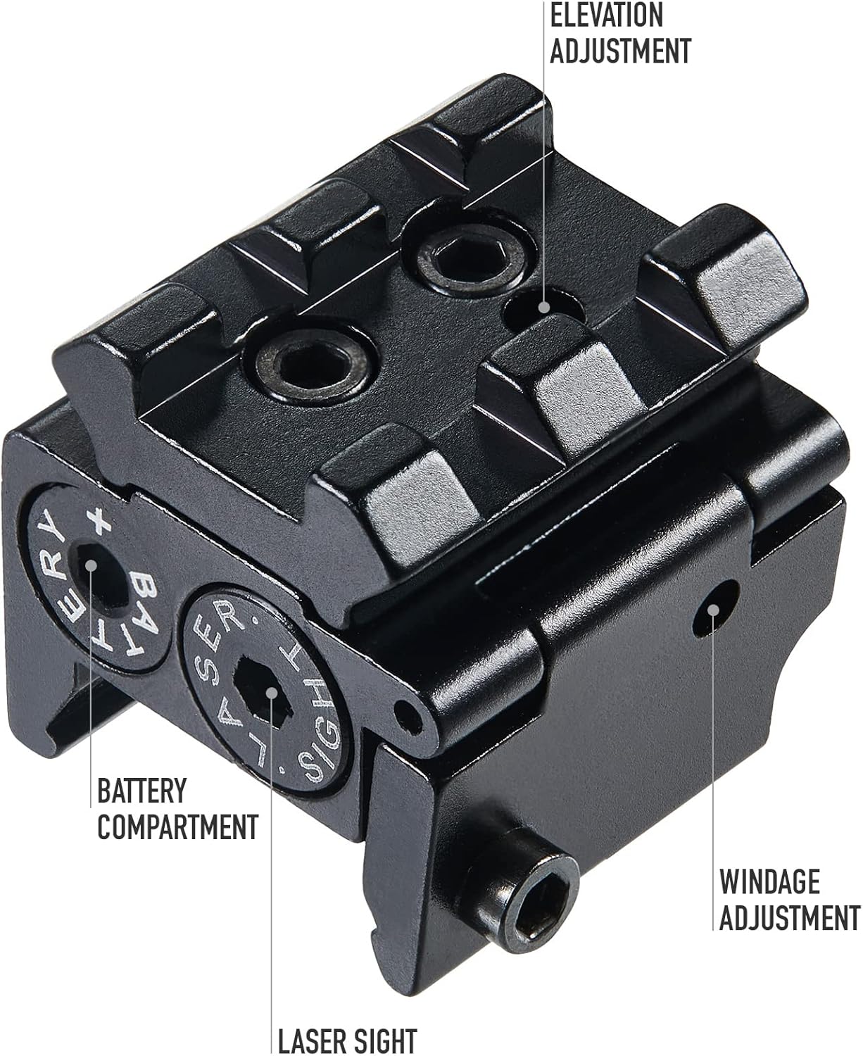 Pinty Compact Low Profile Waterproof Military Grade Red Laser Dot Sight with Rail Mount - Image 3