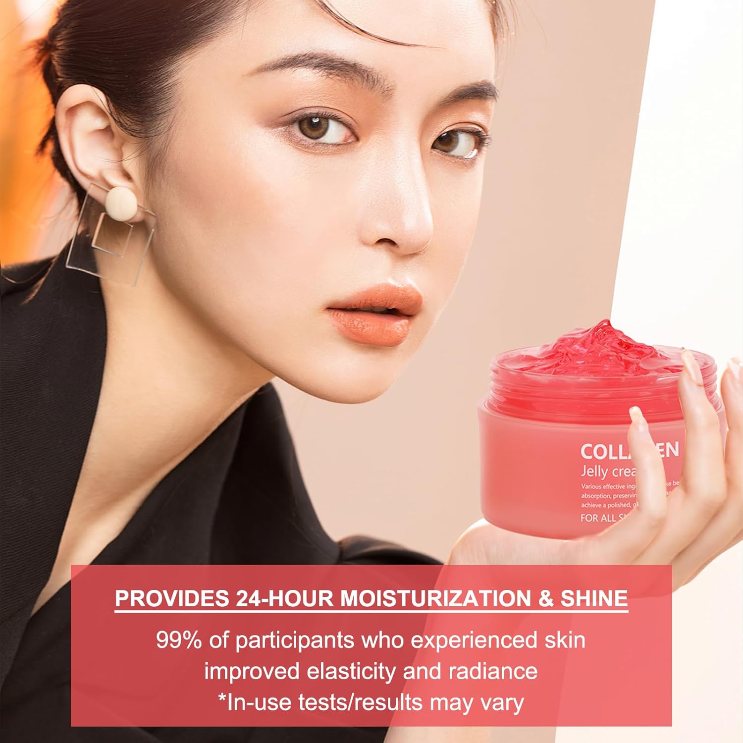 Collagen Jelly Cream with Niacinamide and Hydrolyzed Collagen for Hydration, Elasticity - 3.38 fl oz - Image 7
