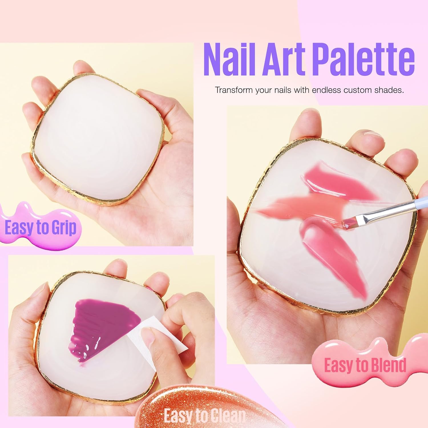 MEFA 8-Piece Nail Art Brush Set for Home Gel Polish and Liner Designs - Image 4