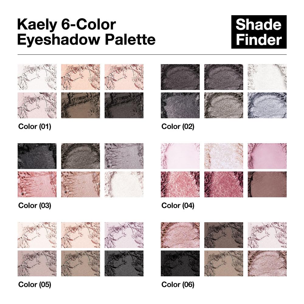 6-Color Mini Travel Eyeshadow Palette, High Pigment Shades with Mirror, Ideal for Older Women - Image 6
