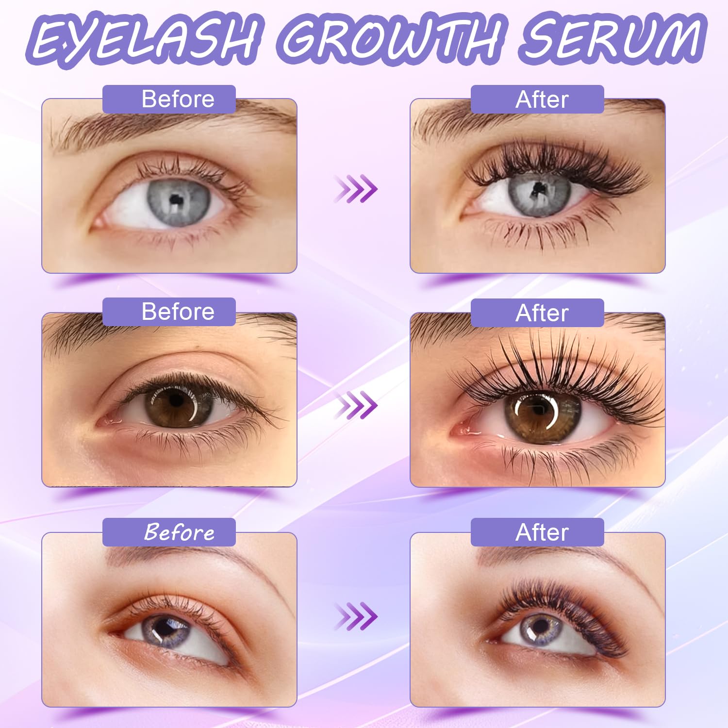 Aomock Premium Eyelash and Eyebrow Growth Serum 5ml for Thicker, Fuller Lashes and Brows - Image 2