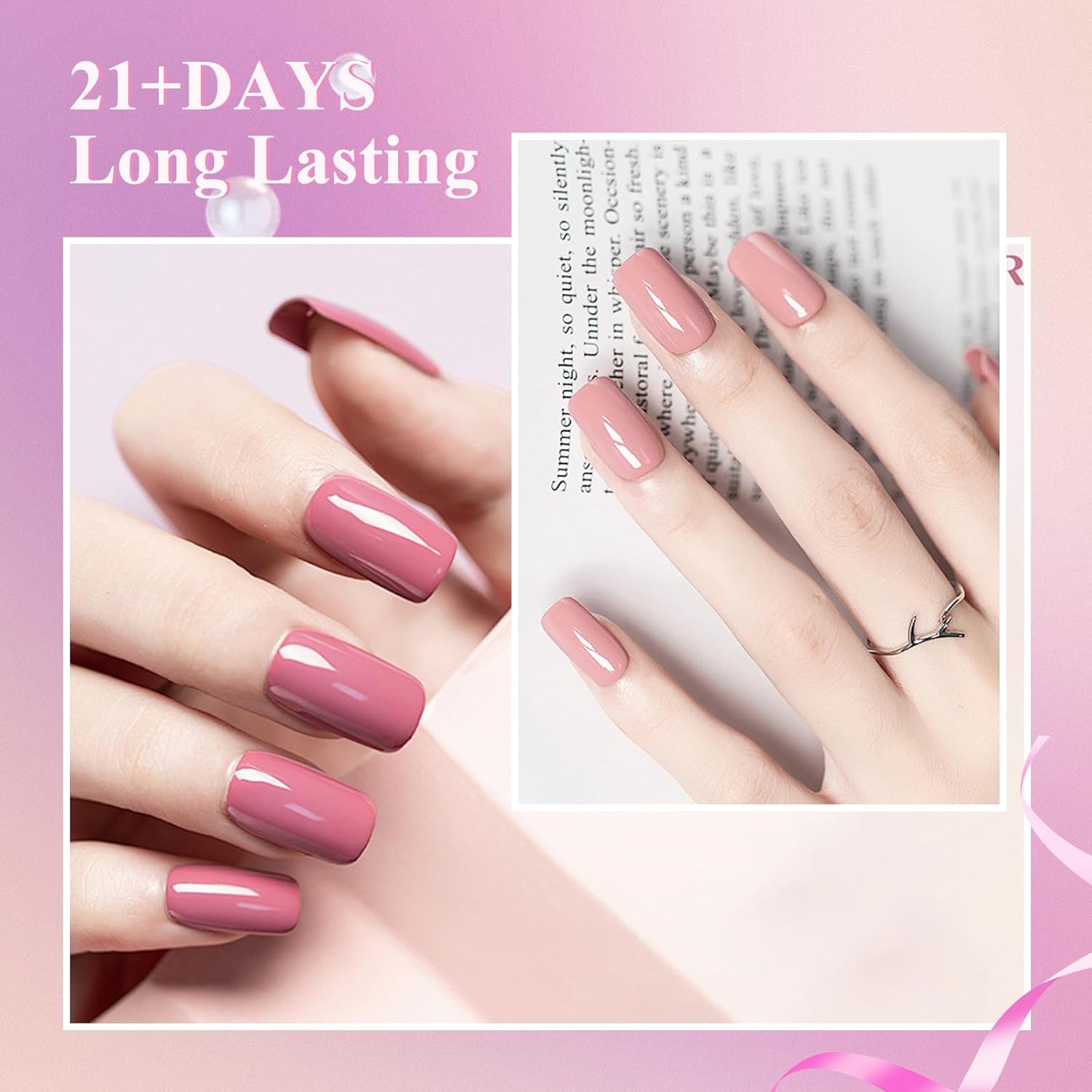 168W UV Nail Lamp and 33 Colors Gel Polish Kit, 76 Piece Set - Image 5