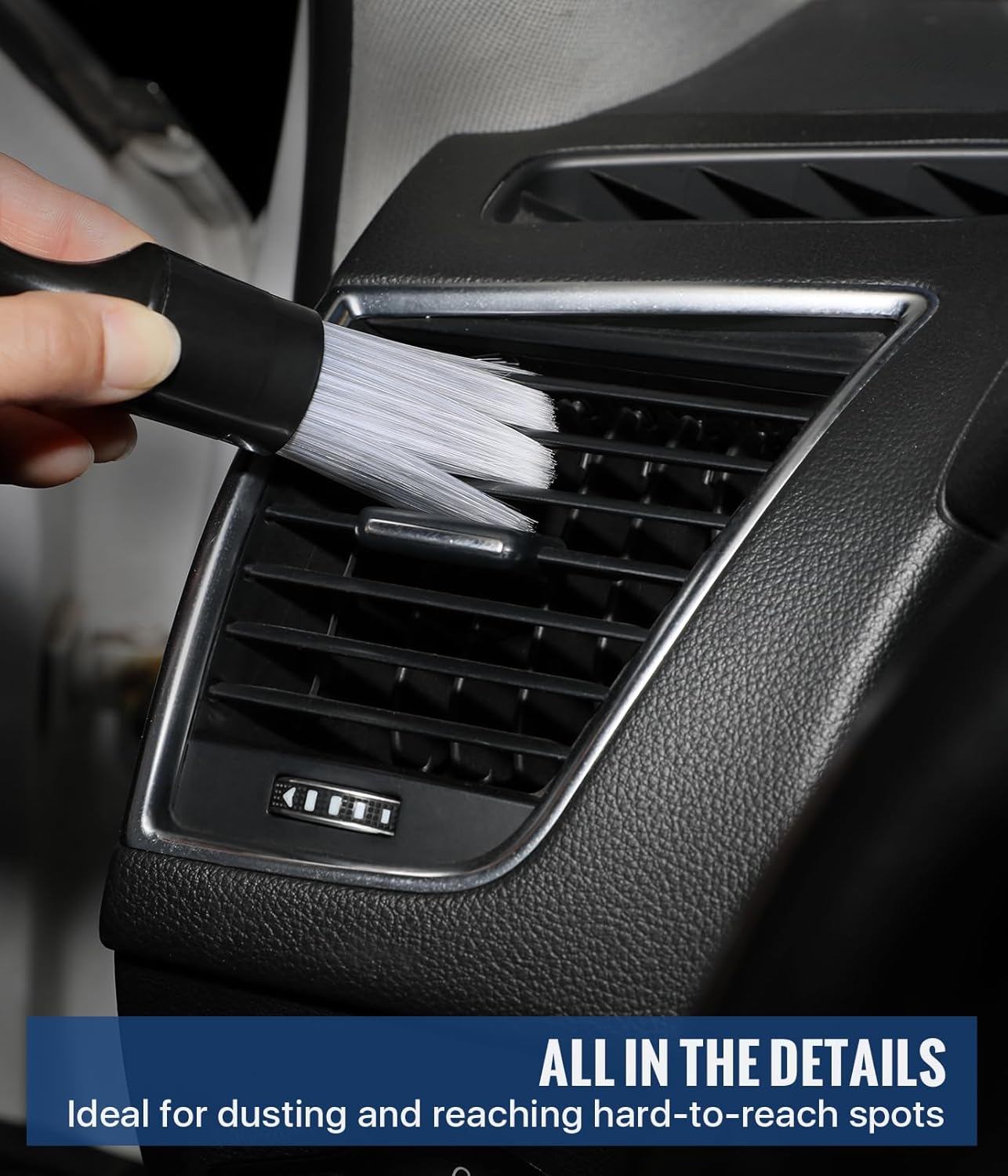 Premium Car Detailing Brush Set with Soft Synthetic Bristles for Exterior Interior Cleaning - Image 3