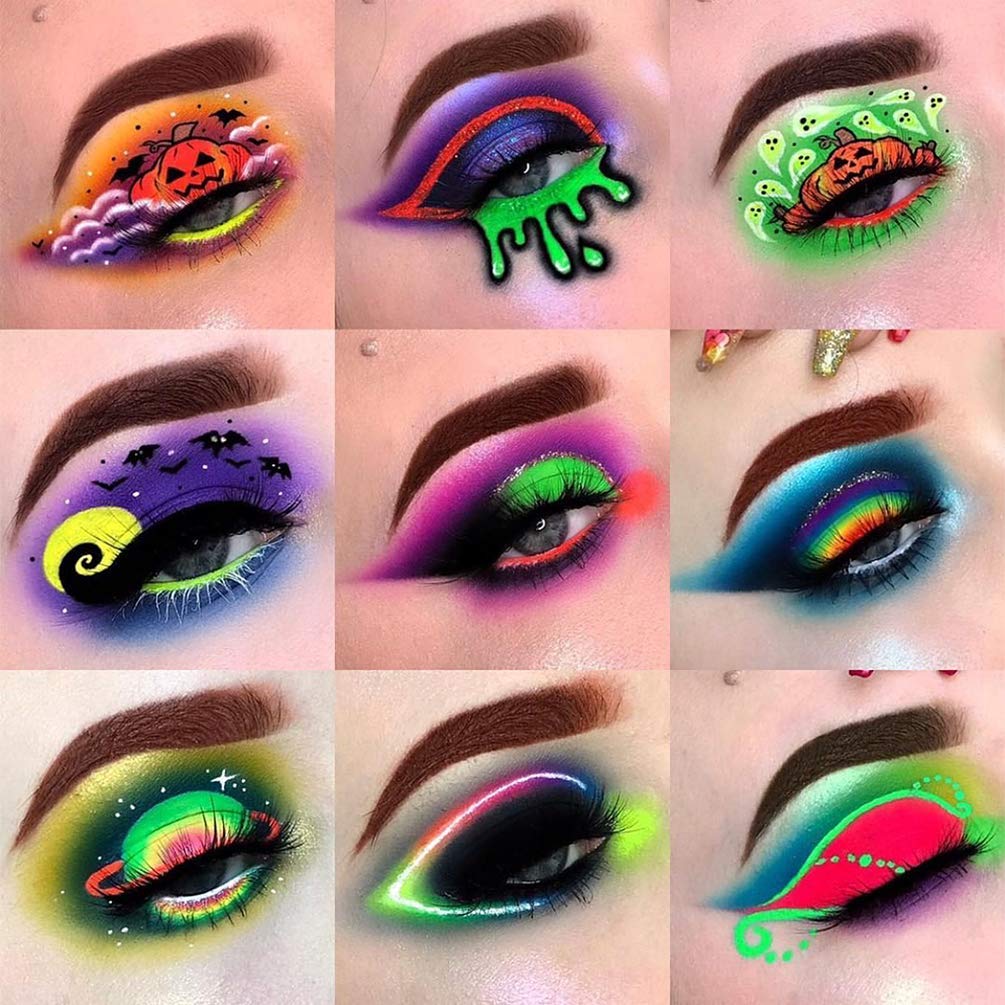 54 Color Neon Green Shimmer Matte Eyeshadow Palette Waterproof Long Lasting Makeup Set - Image 5