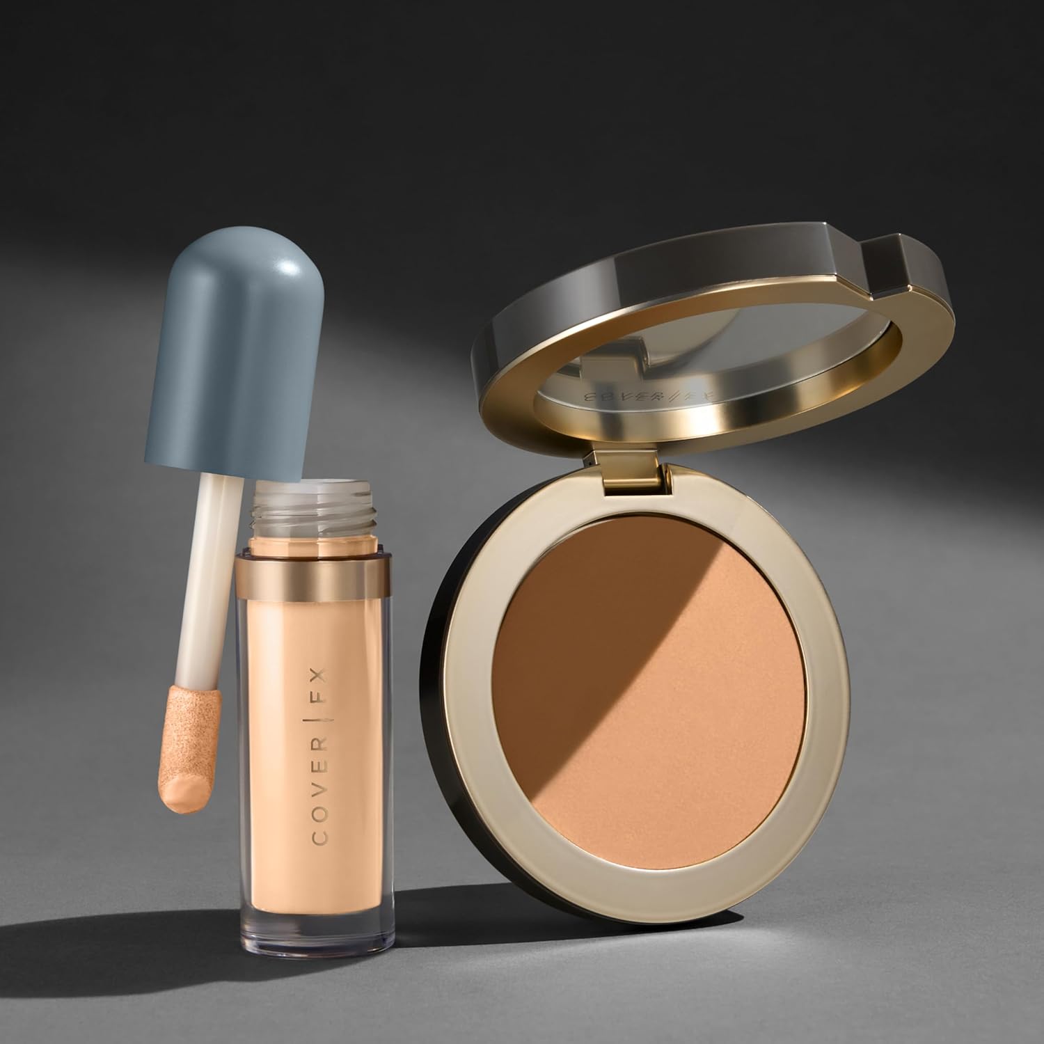 Cover FX M2 Discoloration Kit: Total Coverage Cream Foundation and Longwear Concealer, Full Coverage - Image 2