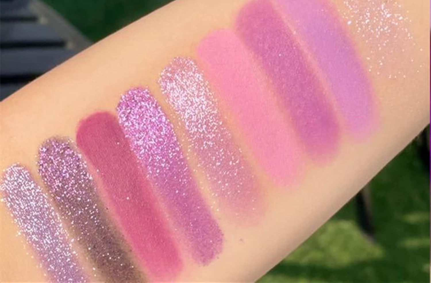 MAEPEOR 9 Color Purple Jam Eyeshadow Palette Longlasting Waterproof Matte Glitter - Image 2