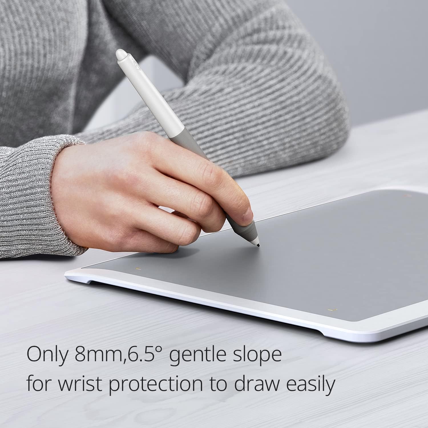 Xencelabs Medium Drawing Tablet, Nebula White, 40 Customizable Keys, 8192 Pressure Levels - Image 6