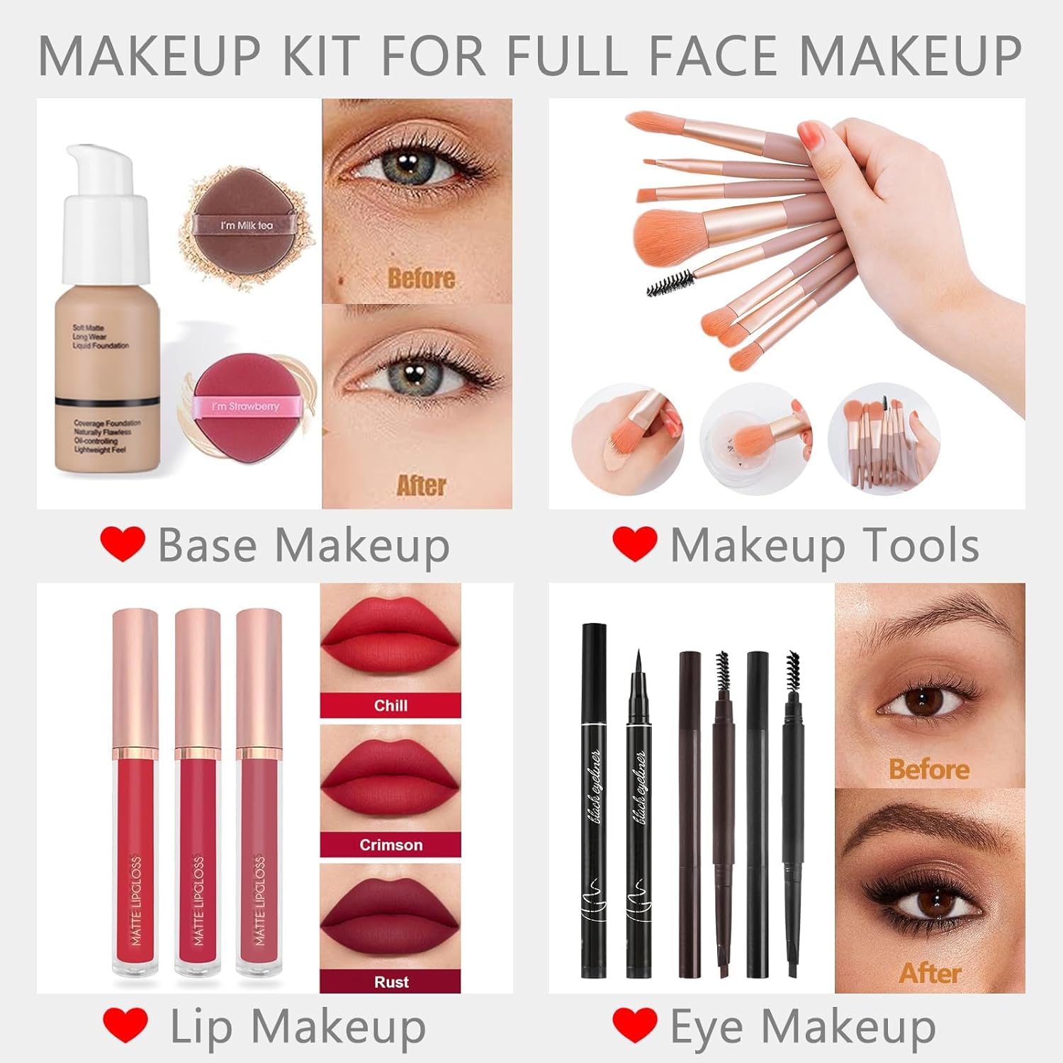 All-in-One Professional Big Makeup Kit for Teens and Women, Complete Beauty Case with Cosmetics Set - Image 5