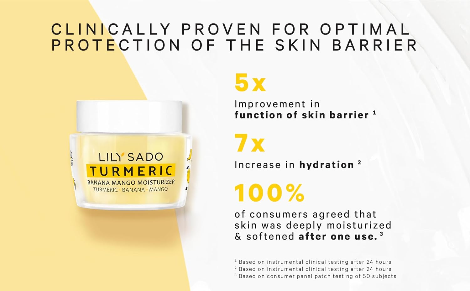 LILY SADO Turmeric Banana Mango Face Moisturizer 4 oz Vegan Daily Cream - Image 8