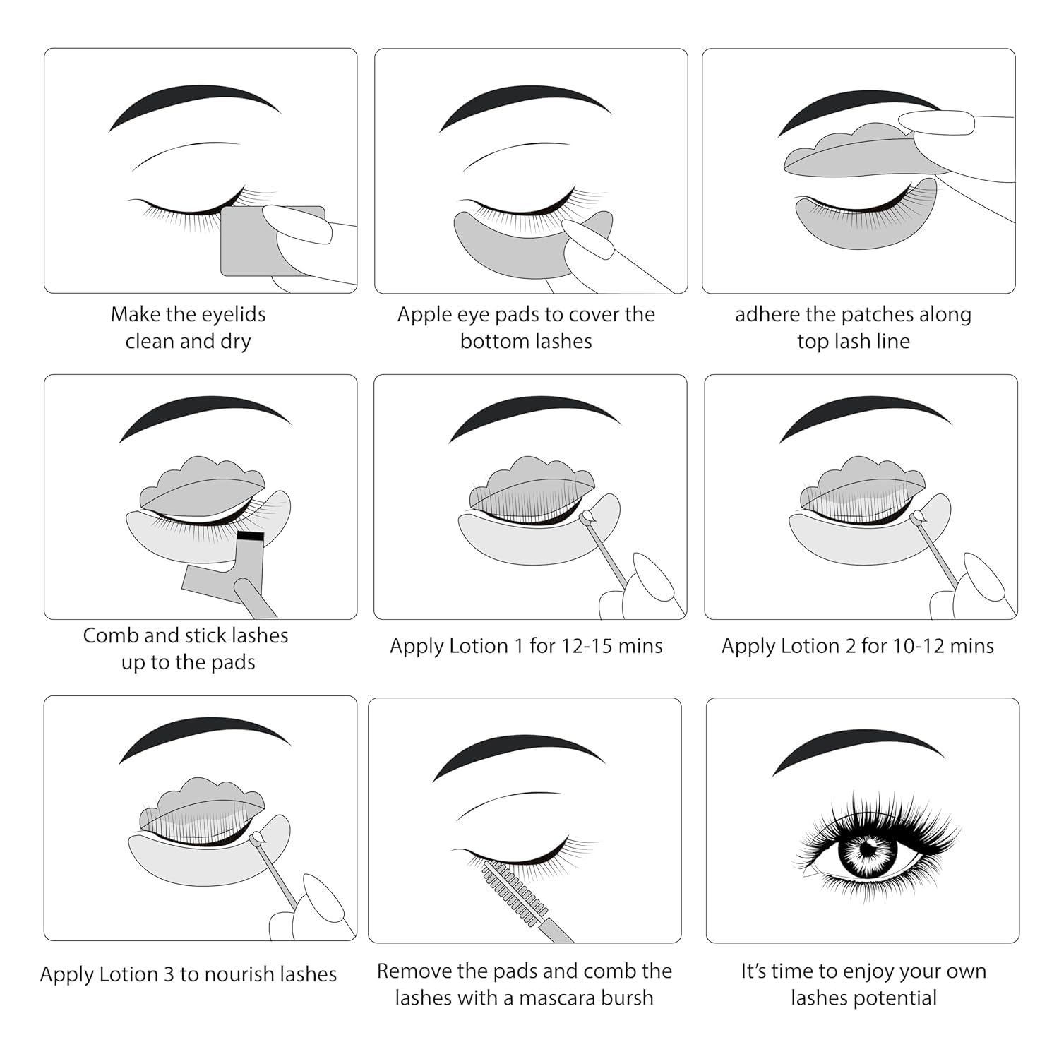 Luxe Cosmetics 8 Week Lash Lift Kit Complete Set Easy Application - Image 7