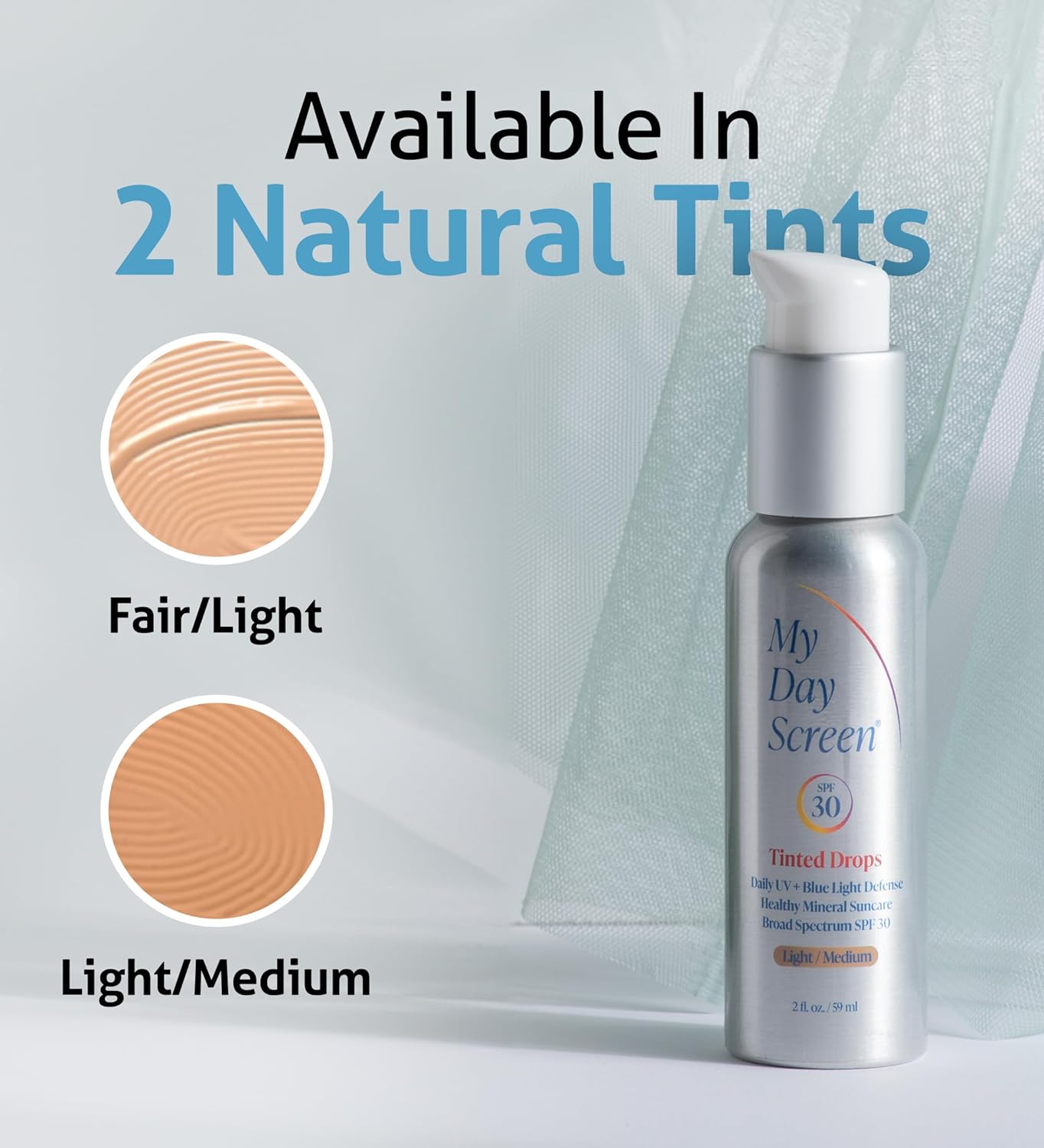 3-in-1 Tinted Moisturizer Drops for Fair/Light Skin, SPF 30, Vegan, 2 fl. oz - Image 4