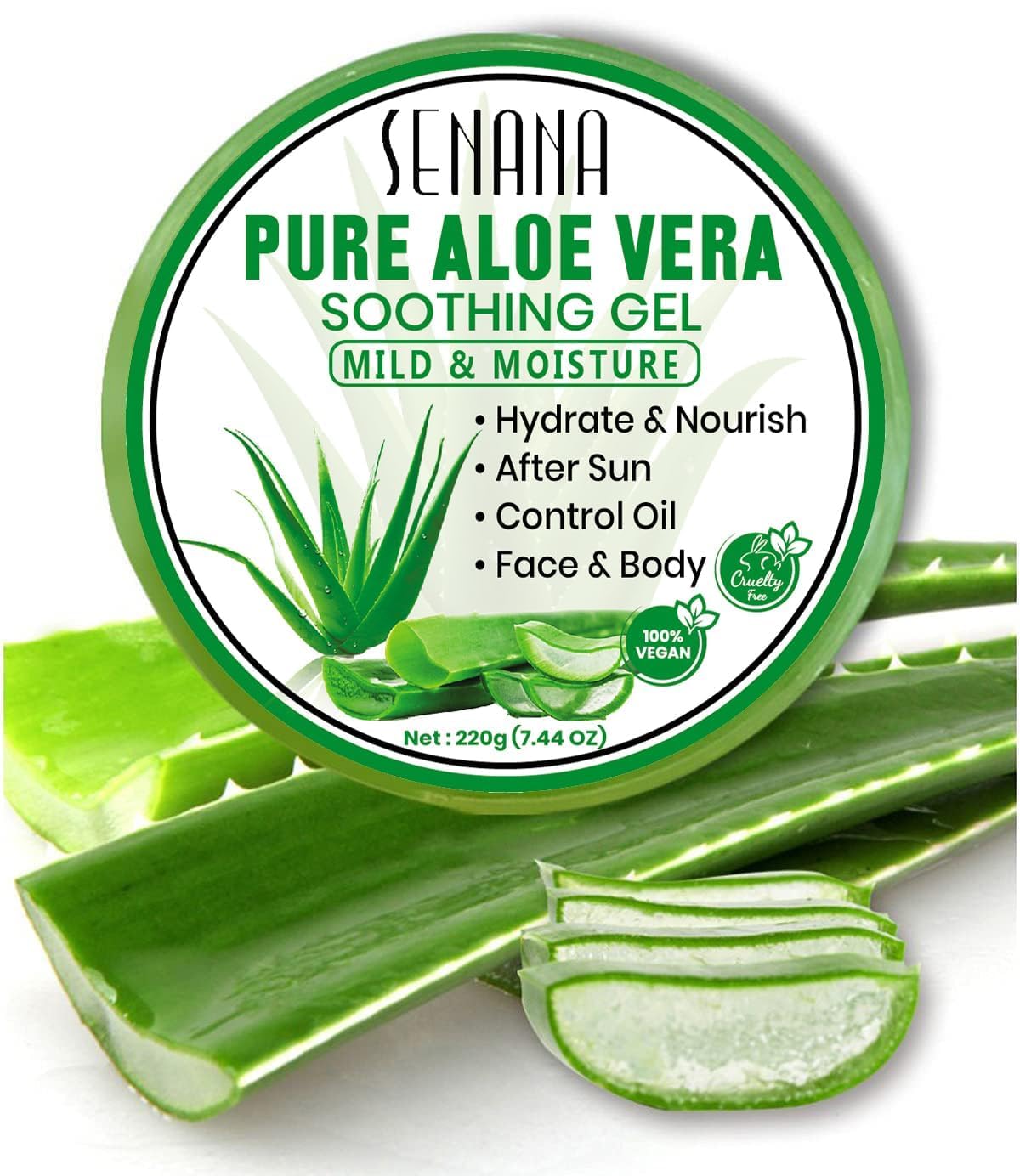 Aloe Infusion Body and Face Moisturizer - Natural Moisturizing Cream with Aloe Vera - Skin Care for Dry Skin, Anti Wrinkle, Acne Scars, Rosacea, Psoriasis Eczema Cream Lotion Unisex (2 PACK)