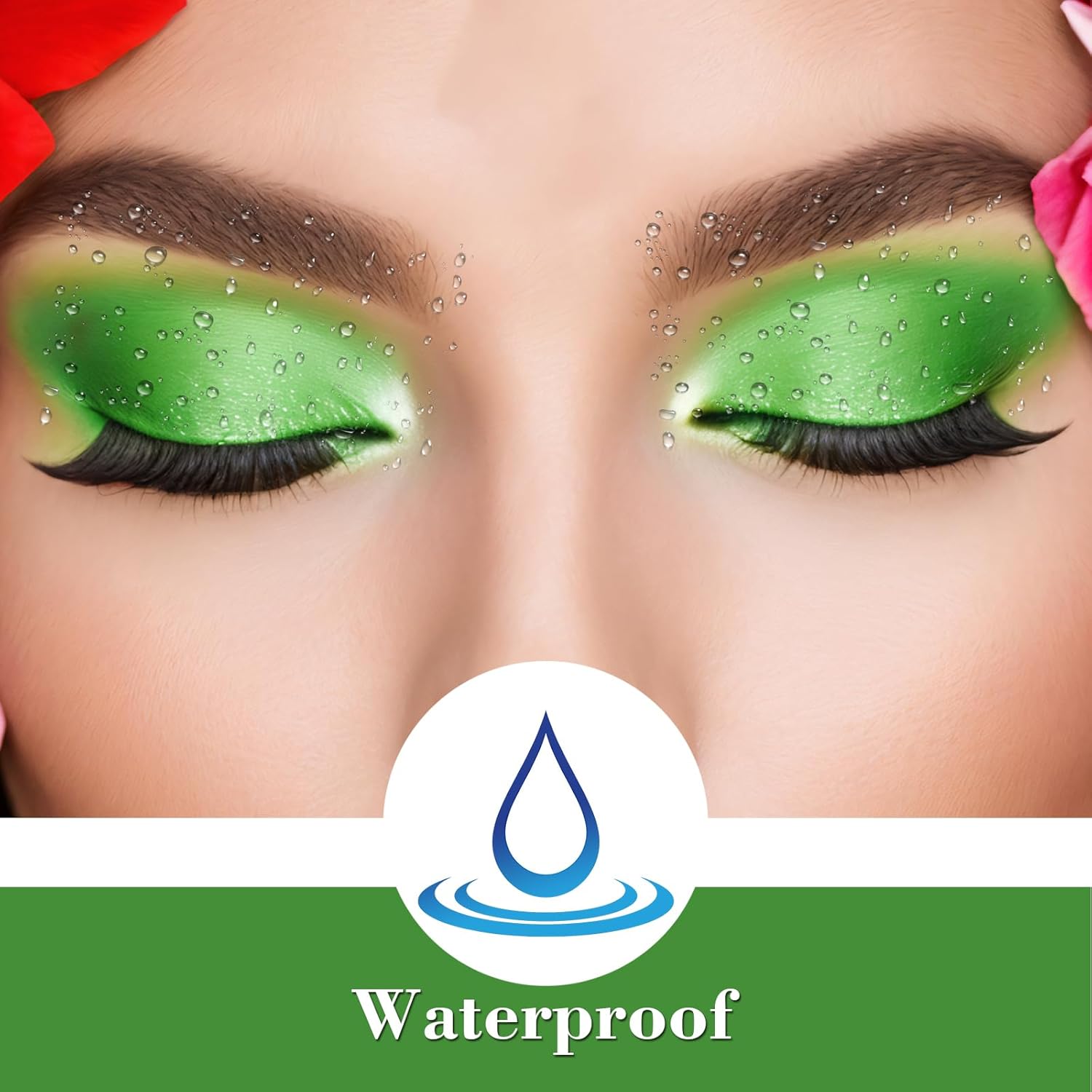 MEICOLY Forest Green Matte Eyeshadow Single Pan with Mirror - Full Size - Image 5
