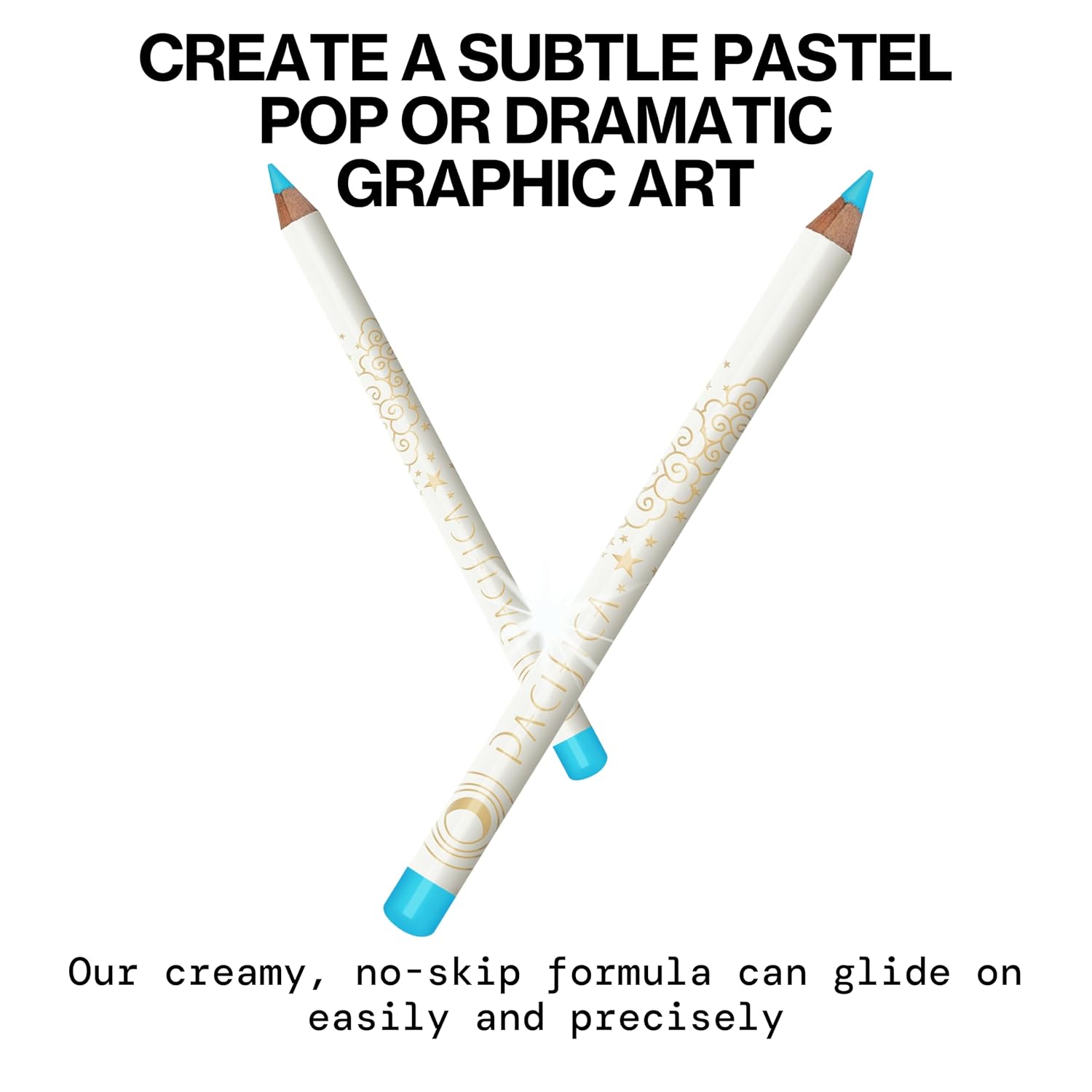 Pacifica Pastel Ocean Blue Waterproof Eyeliner Pencil Longwear Vegan 0.04 oz - Image 2