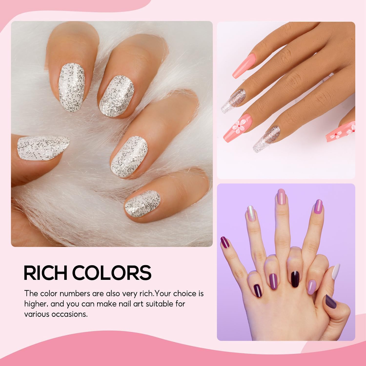 Major Dijit Complete Acrylic Nail Starter Kit with 12 Colors, LED Lamp, and Professional Tools - Image 7