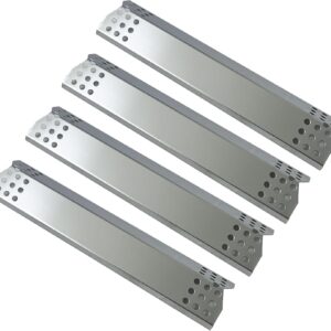 Direct Store Parts DP130 (4-Pack) Stainless Steel Heat Shield 14 9/16" x 3 3/8" Replacement for Sunbeam, Nexgrill, Grill Master, Charbroil, Kitchen Aid, Members Mark, Uberhaus Gas Grills