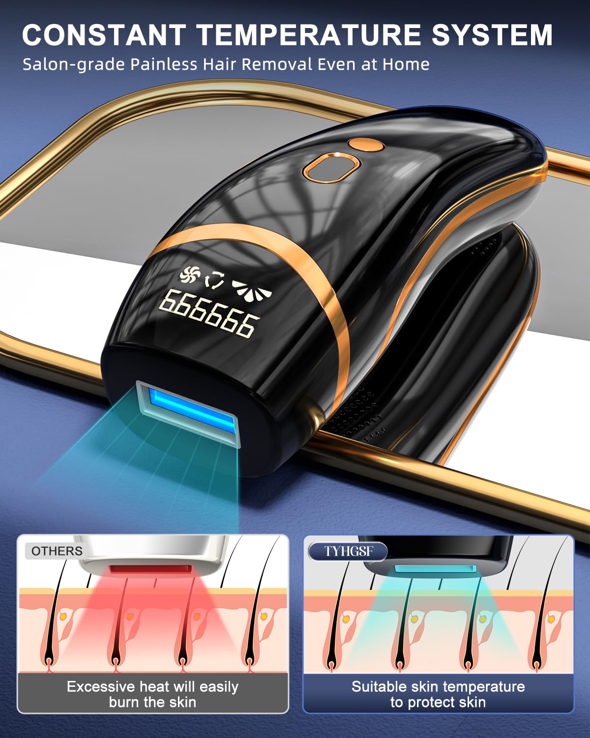 Professional IPL Laser Hair Removal Device 999999 Flashes for Home Use - Image 6