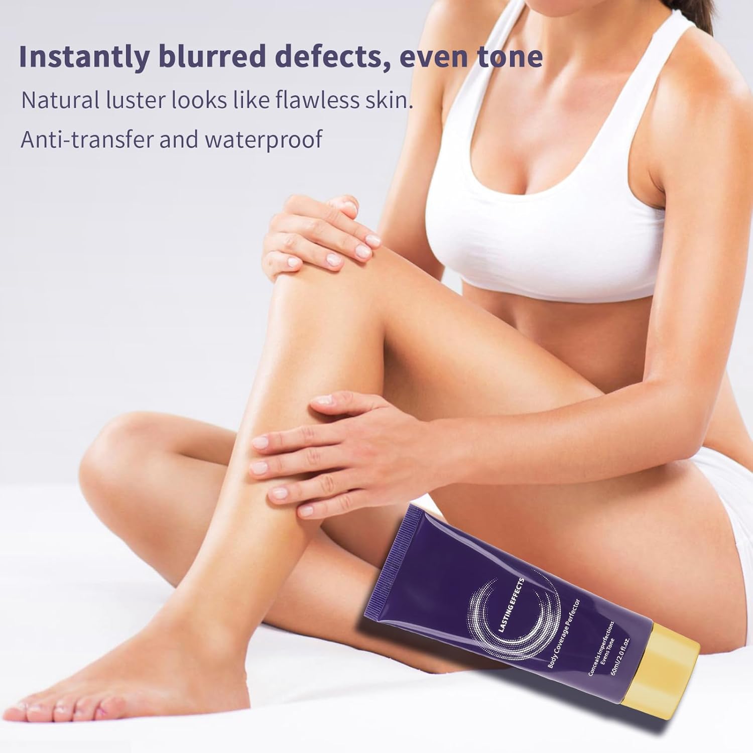 Waterproof Leg Makeup Concealer for Scars, Easy Application, Lasting Full Coverage - Image 2