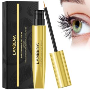 LANBENA EYELASH ENHANCING SERUM - Advanced Formula for Thicker, Longer Lashes & Brows | 3mL/0.10 fl oz - Vegan, Cruelty-Free & Safe for Sensitive Eyes