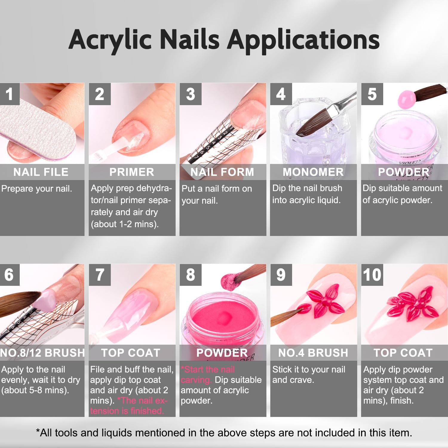4.23oz White Acrylic Dip Powder Refill for Professional French Manicure and Nail Art - Image 6