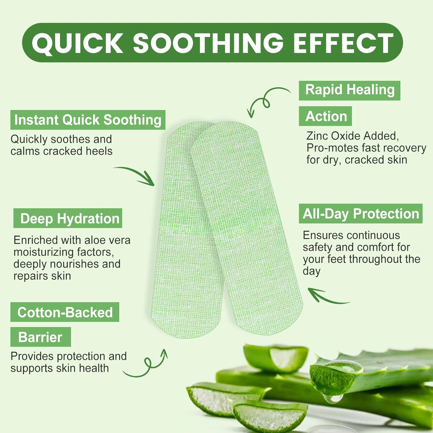 50 Piece Aloe Vera Hand Treatment Patches for Dry Cracked Skin Repair - Image 4