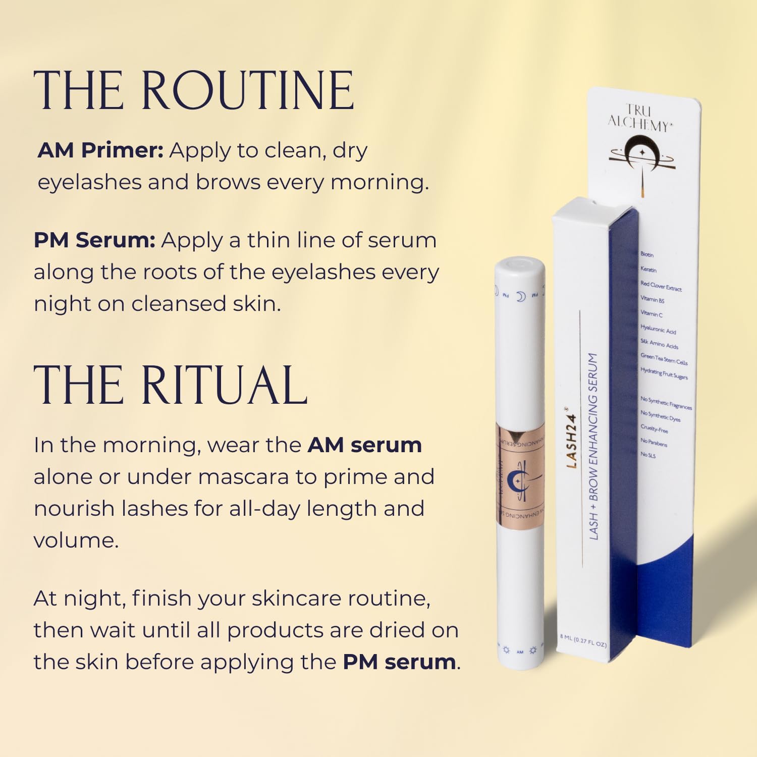 Tru Alchemy Lash24 Dual Formula Eyelash and Eyebrow Serum 2-Month Supply - Image 4
