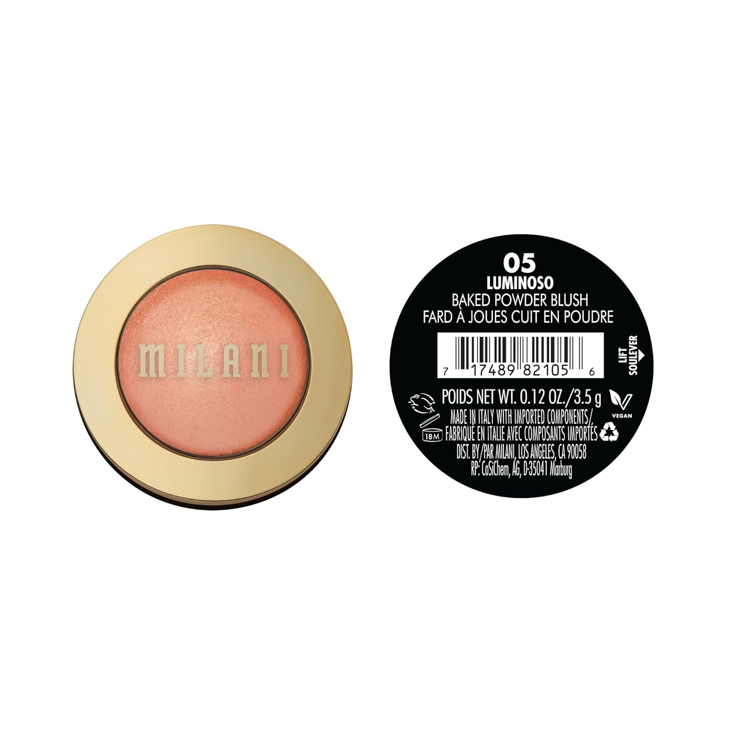 Milani Baked Blush Powder Luminoso 0.12 oz Cruelty Free Makeup - Image 3