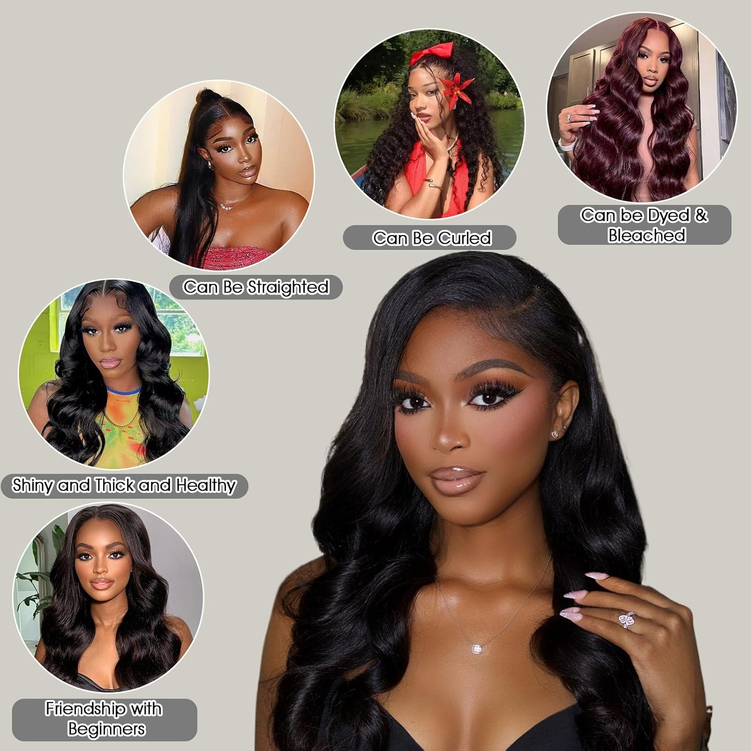 12A Body Wave Human Hair Bundles with HD Lace Frontal Closure, 20 Inches - Image 6