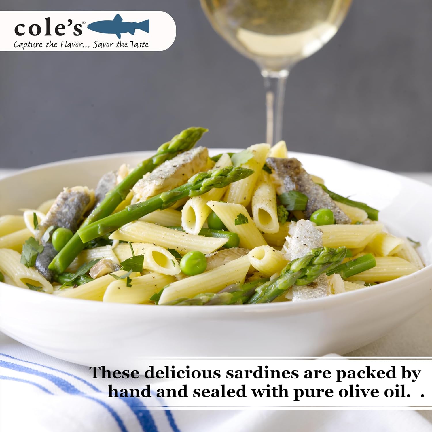COLE'S Wild Caught Sardines in Olive Oil 4 Oz Canned - 10 Pack - Image 6