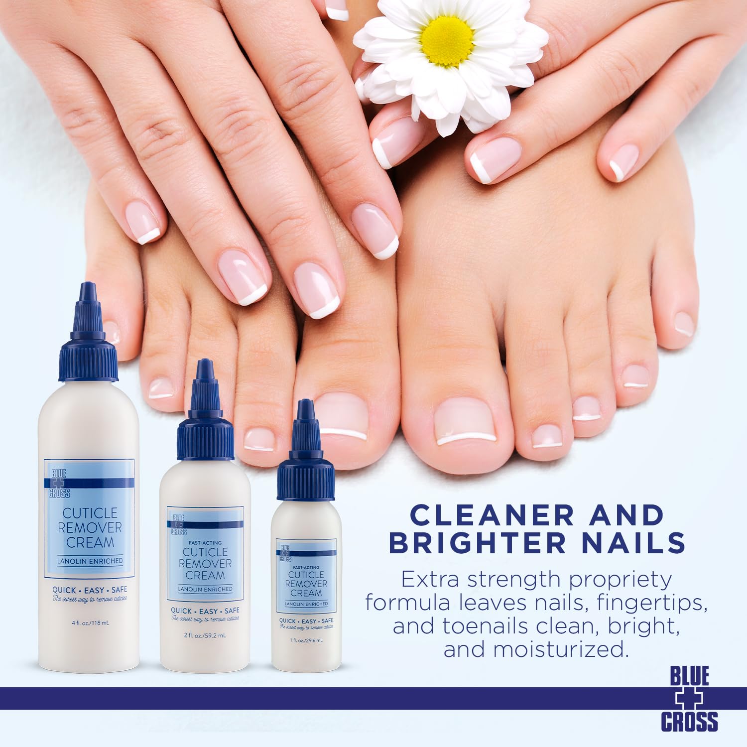 Blue Cross 2oz Cuticle Remover Cream for Dry Cuticles and Brittle Hang Nails - Image 3