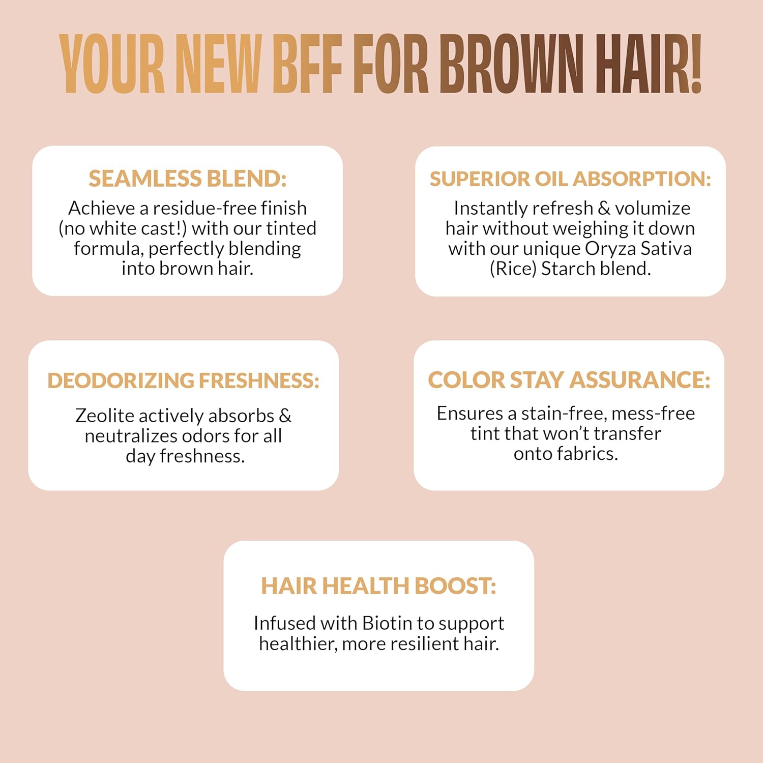 FoxyBae Dark Hair Dry Shampoo with Biotin 7oz Deodorizing Volumizing Spray - Image 3