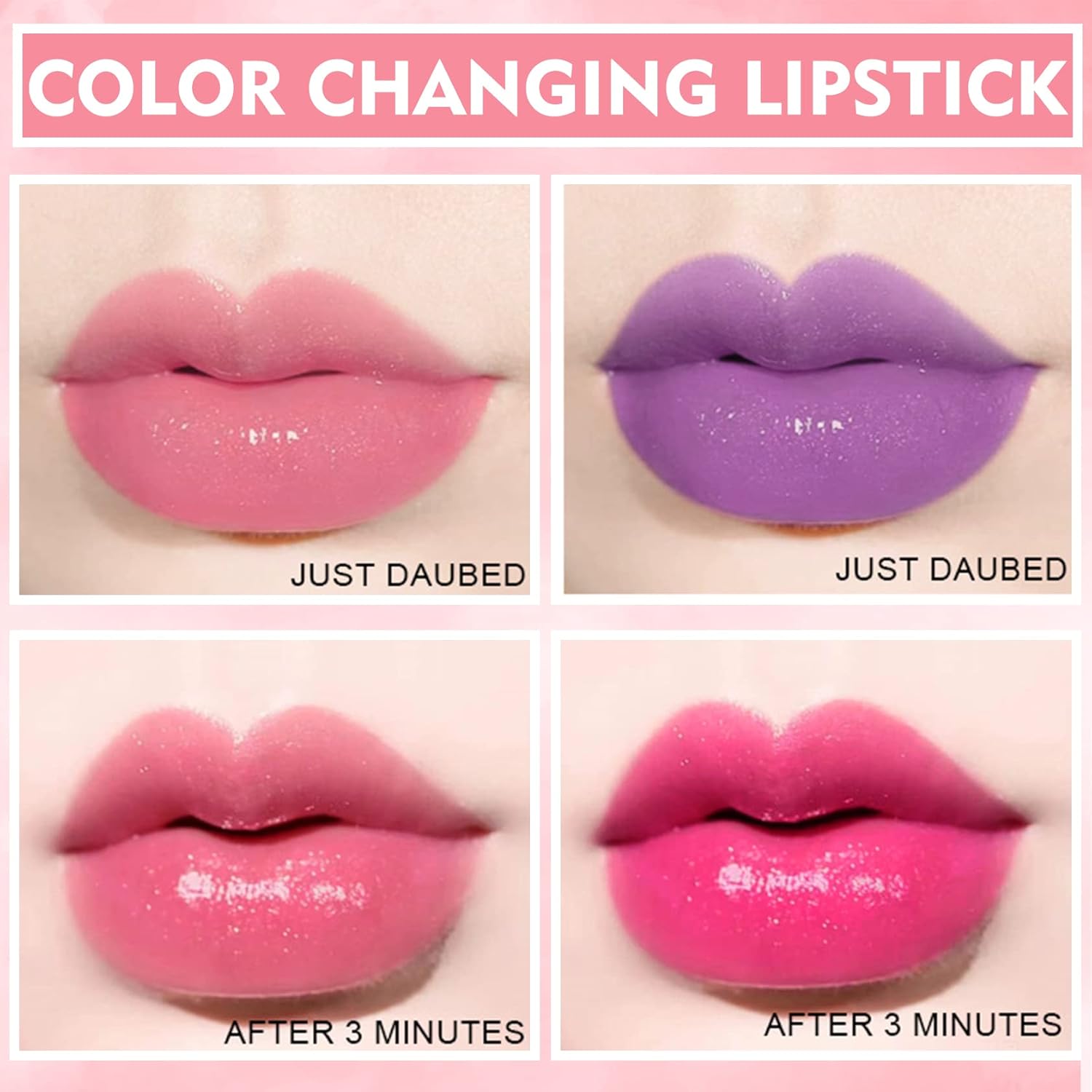 NVLEPTAP Color Changing Matte Lipstick Set, Waterproof, Long Lasting, 6 Piece Kit - Image 3