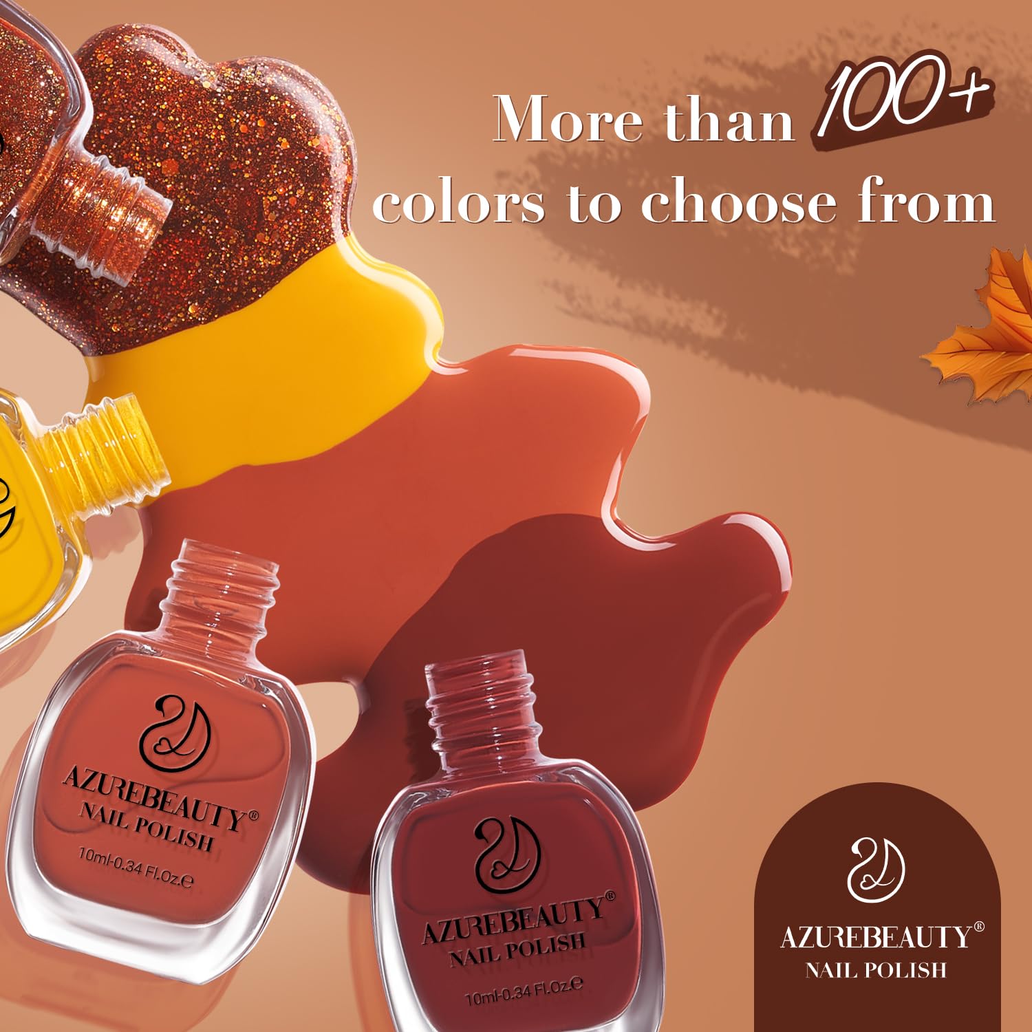 AZUREBEAUTY Quick Dry Brown Nail Polish 0.34 fl oz Salon-Quality for Fall Collection - Image 7