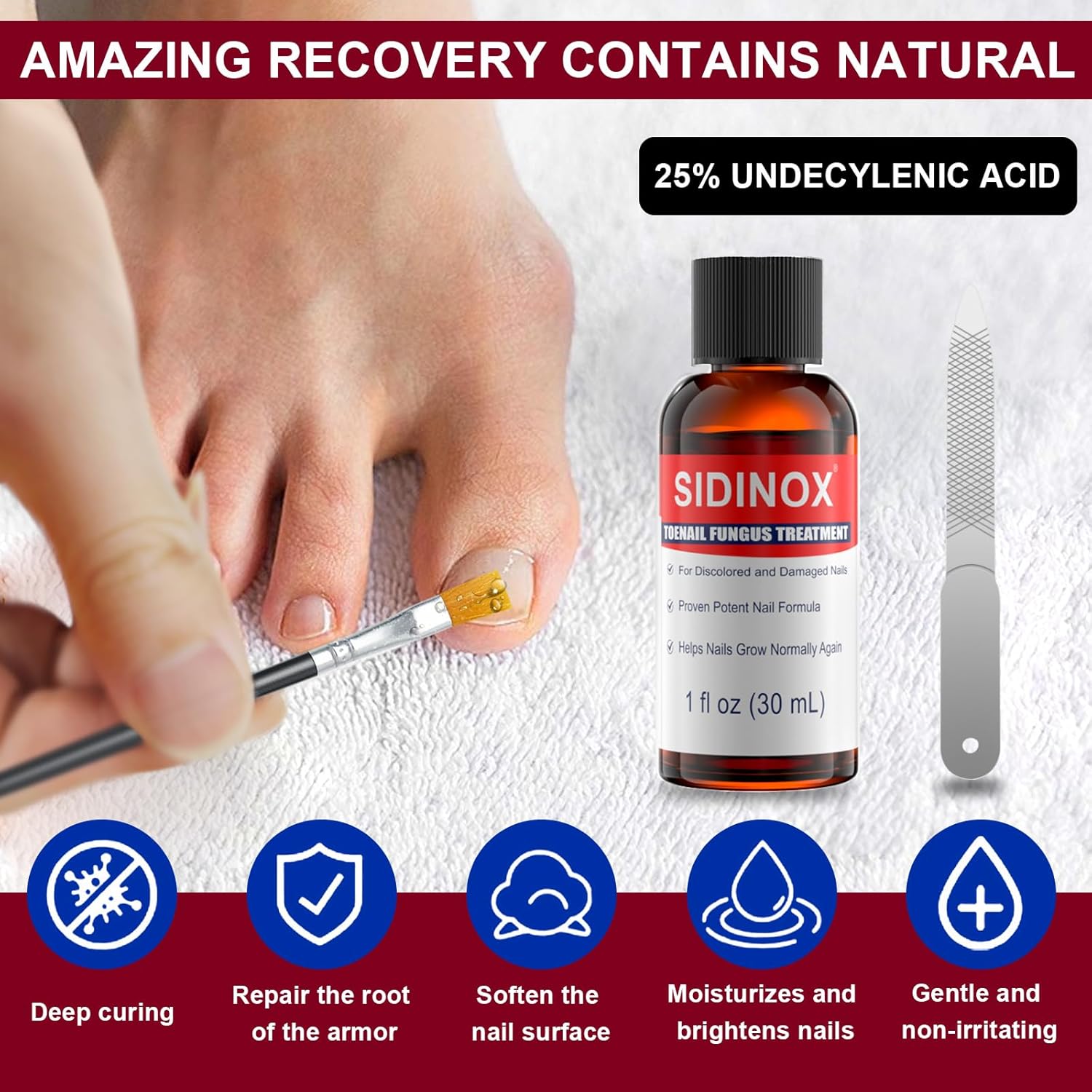 Extra Strength Toenail Repair Liquid for Damaged, Discolored Nails - 2 Pack - Image 5