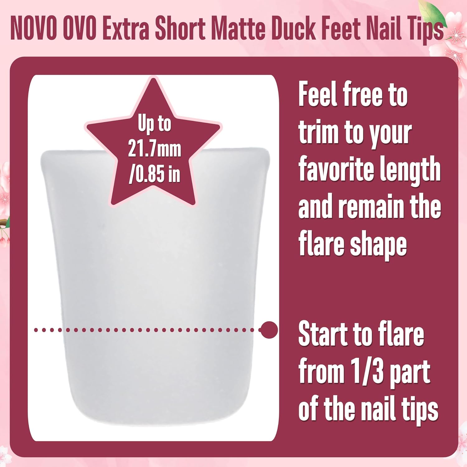 Duck Nail Tips Extra Short Full Cover Press On Nails 120 pcs 12 Sizes - Image 4