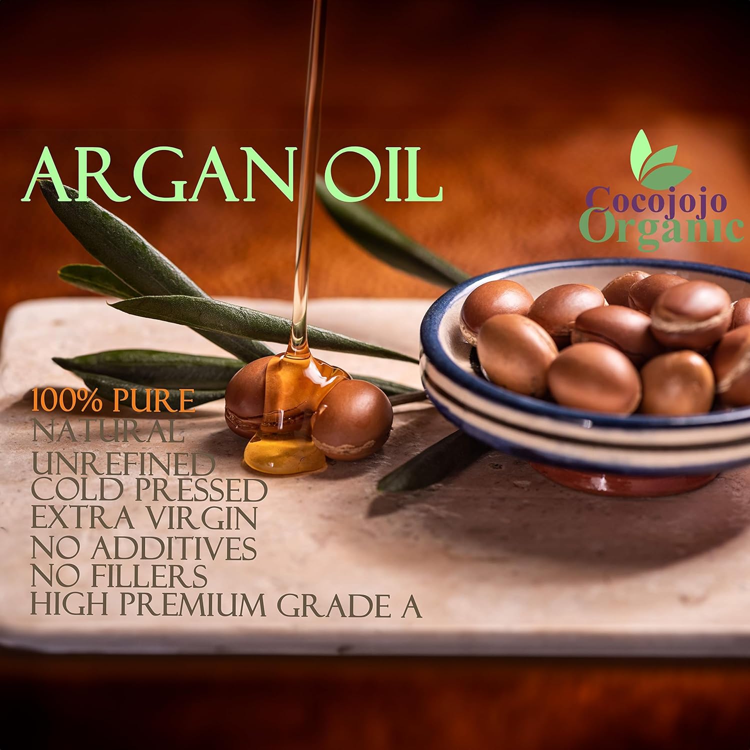 Dr Joe Lab 32oz Pure Unrefined Cold Pressed Moroccan Argan Oil for Hair, Skin, Nails - Image 6