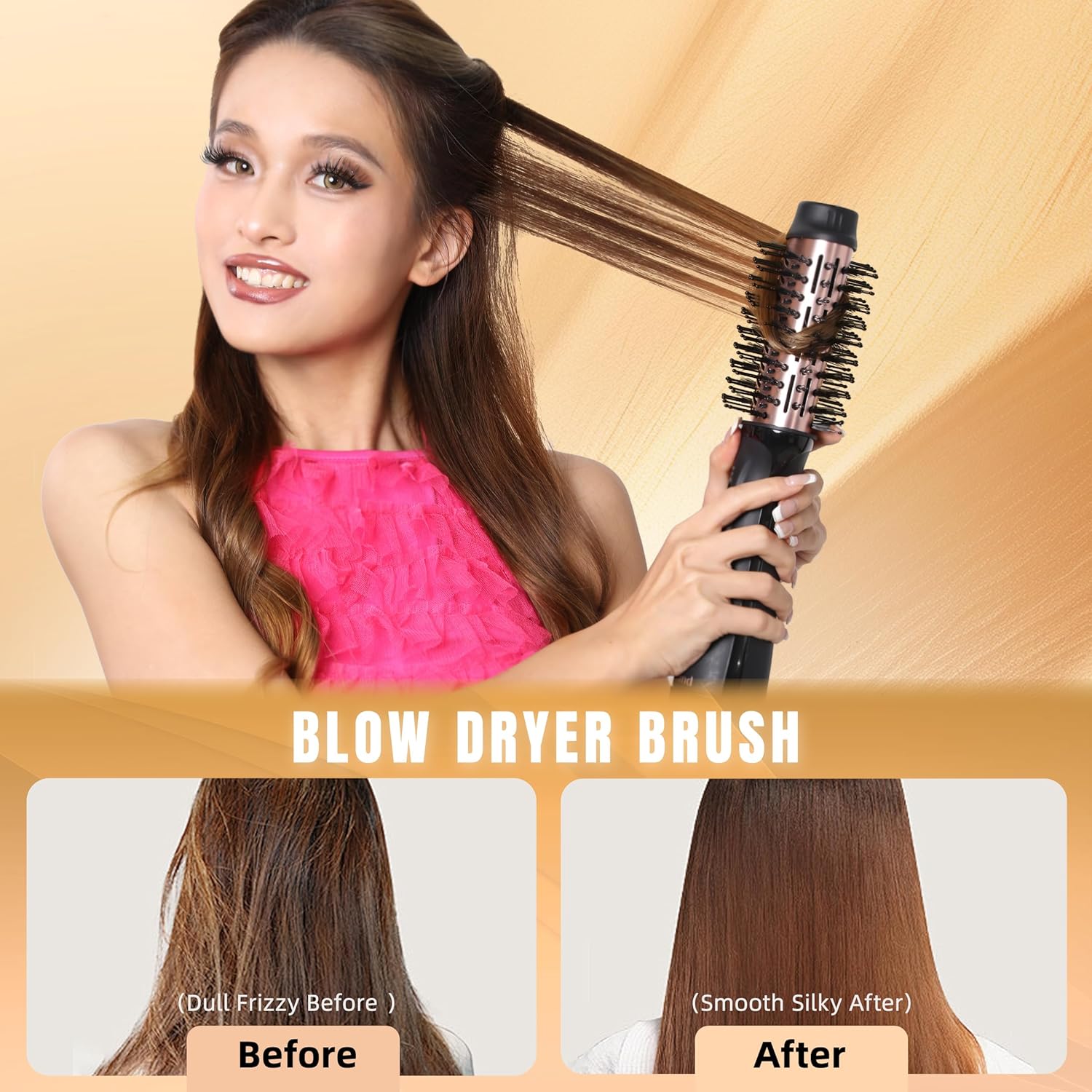 2-in-1 Professional Hair Dryer Brush Styler Volumizer 3 Heat Settings - Image 7