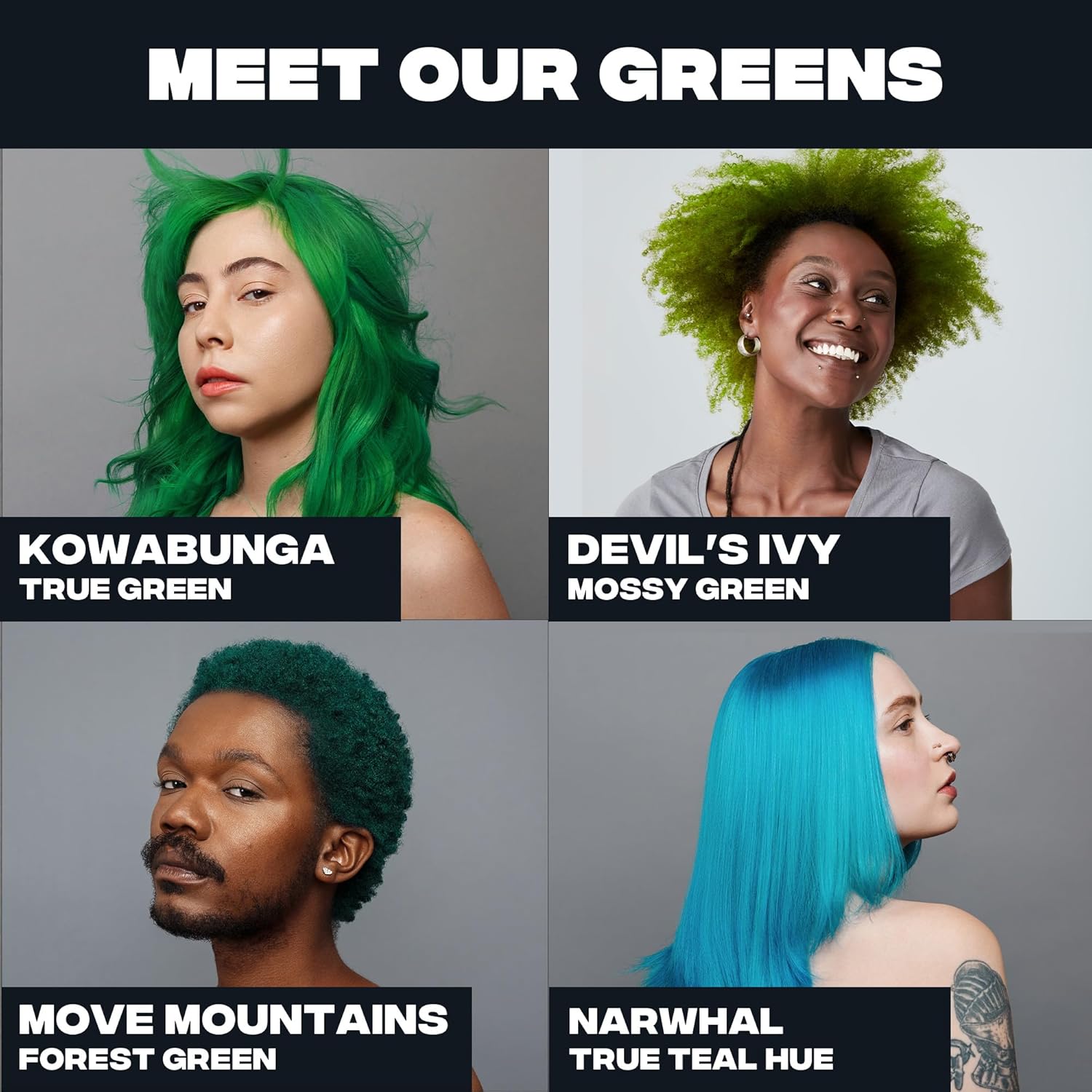 Good Dye Young Move Mountains Green Semi-Permanent Hair Color Vegan 5 Fl Oz 24 Washes - Image 4