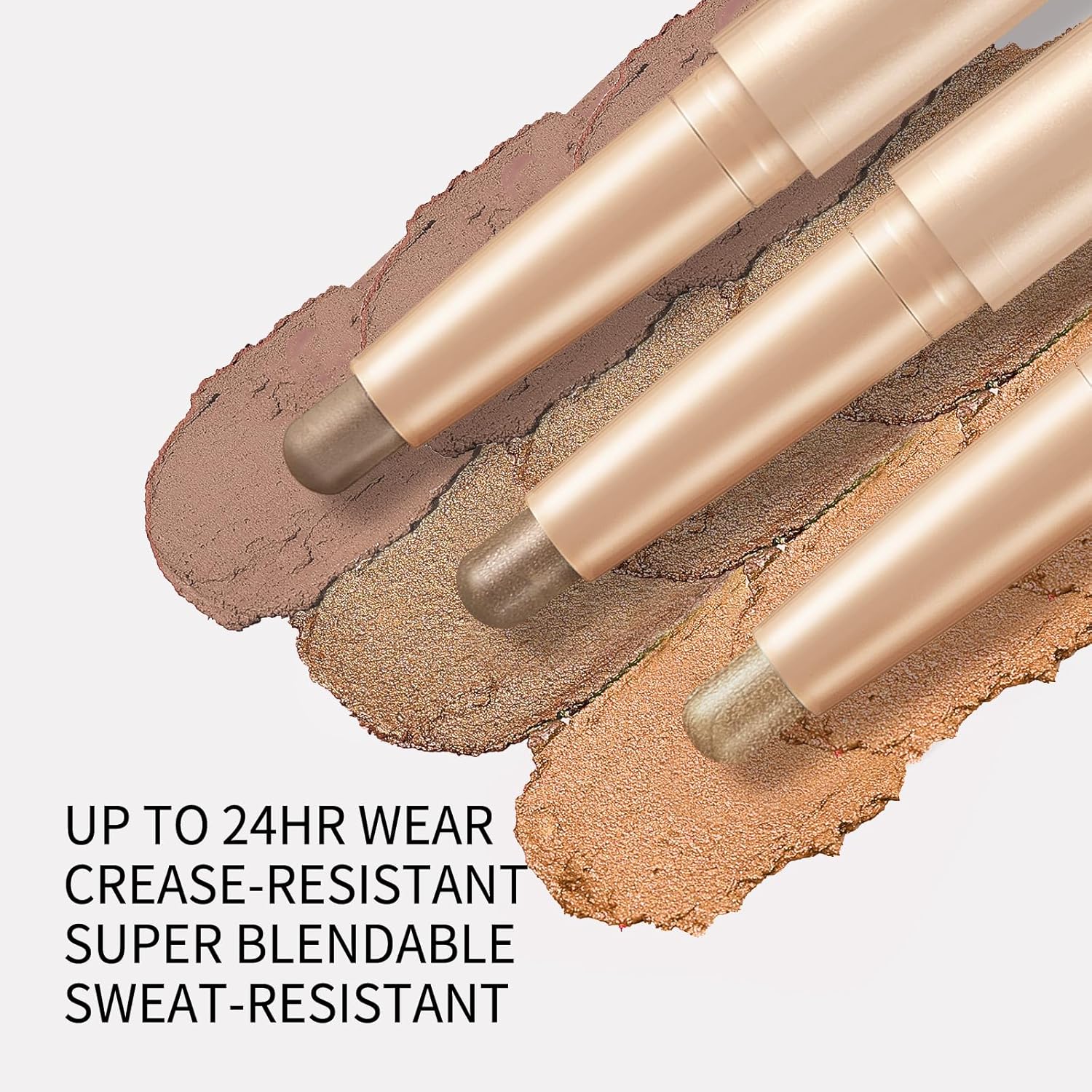 Waterproof Matte Grey Brown Cream to Powder Eyeshadow Stick 0.12 oz - Image 3
