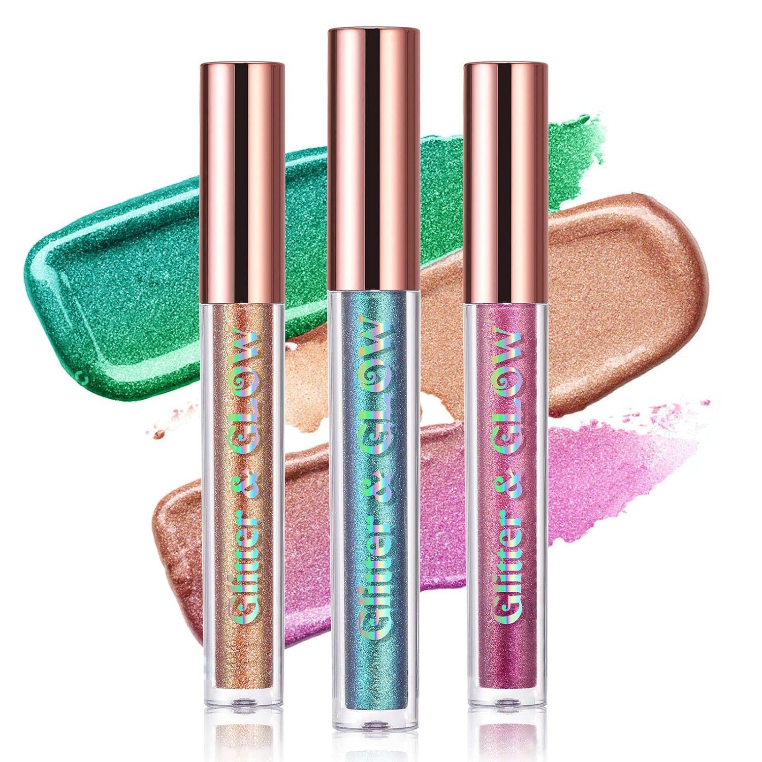 Chameleon Metallic Multichrome Liquid Glitter Eyeshadow 10ml Long-lasting No Creasing - Image 2